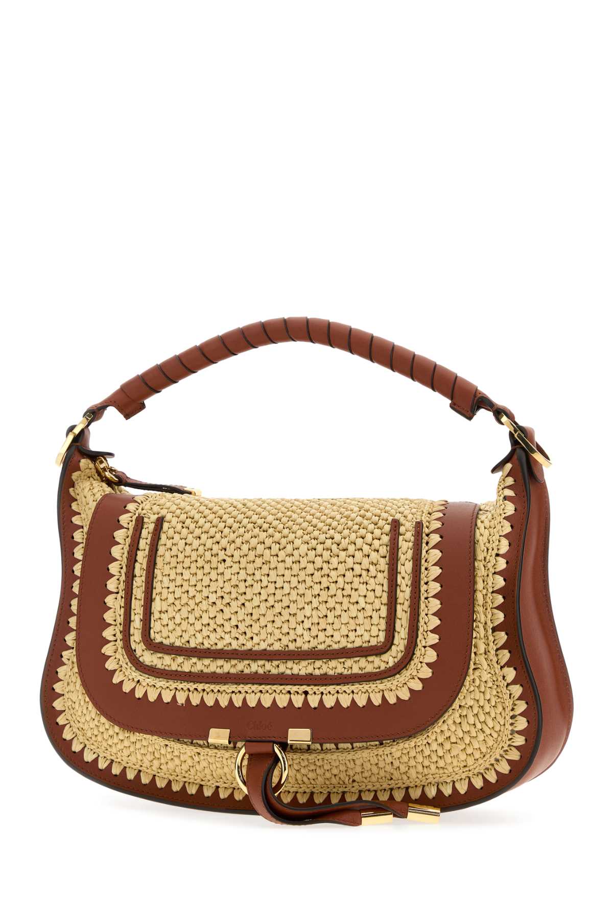 Chloe Women Raffia Small Marcie Shoulder Bag CHLOE