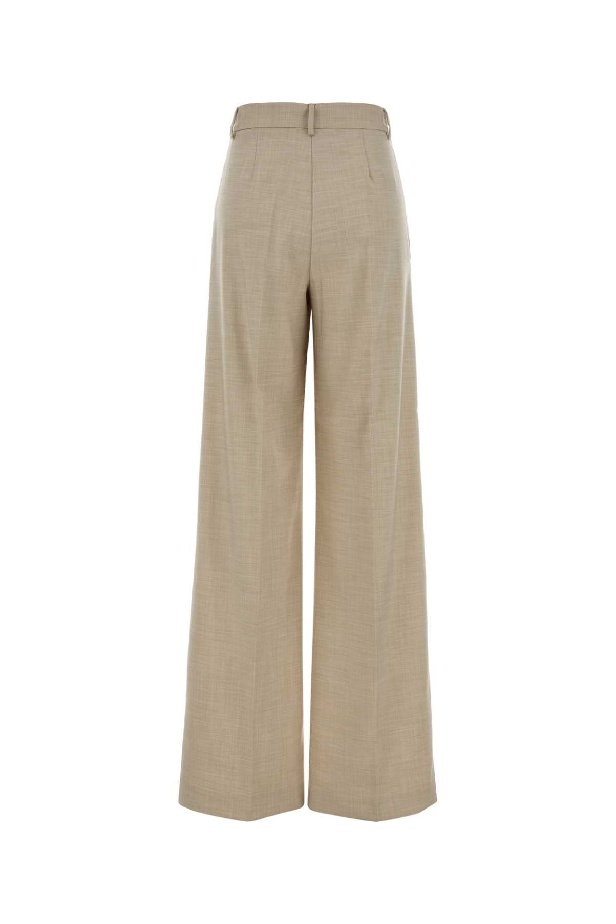 The Andamane Women Melange Sand Stretch Twill Nathalie Pant THE ANDAMANE