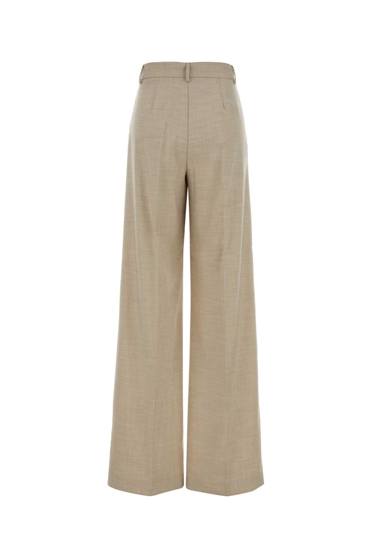 The Andamane Women Melange Sand Stretch Twill Nathalie Pant THE ANDAMANE