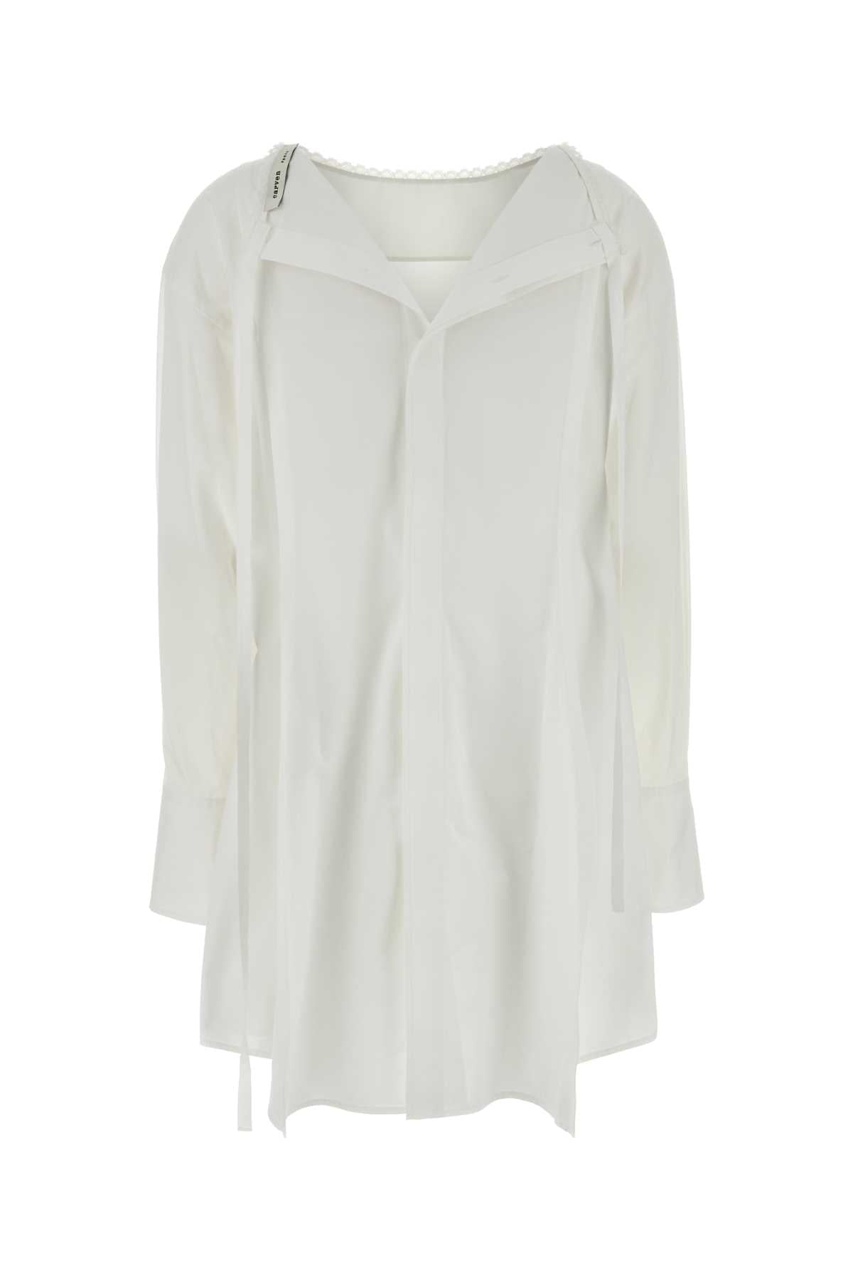 Carven Women White Poplin Esperanto Mini Dress CARVEN