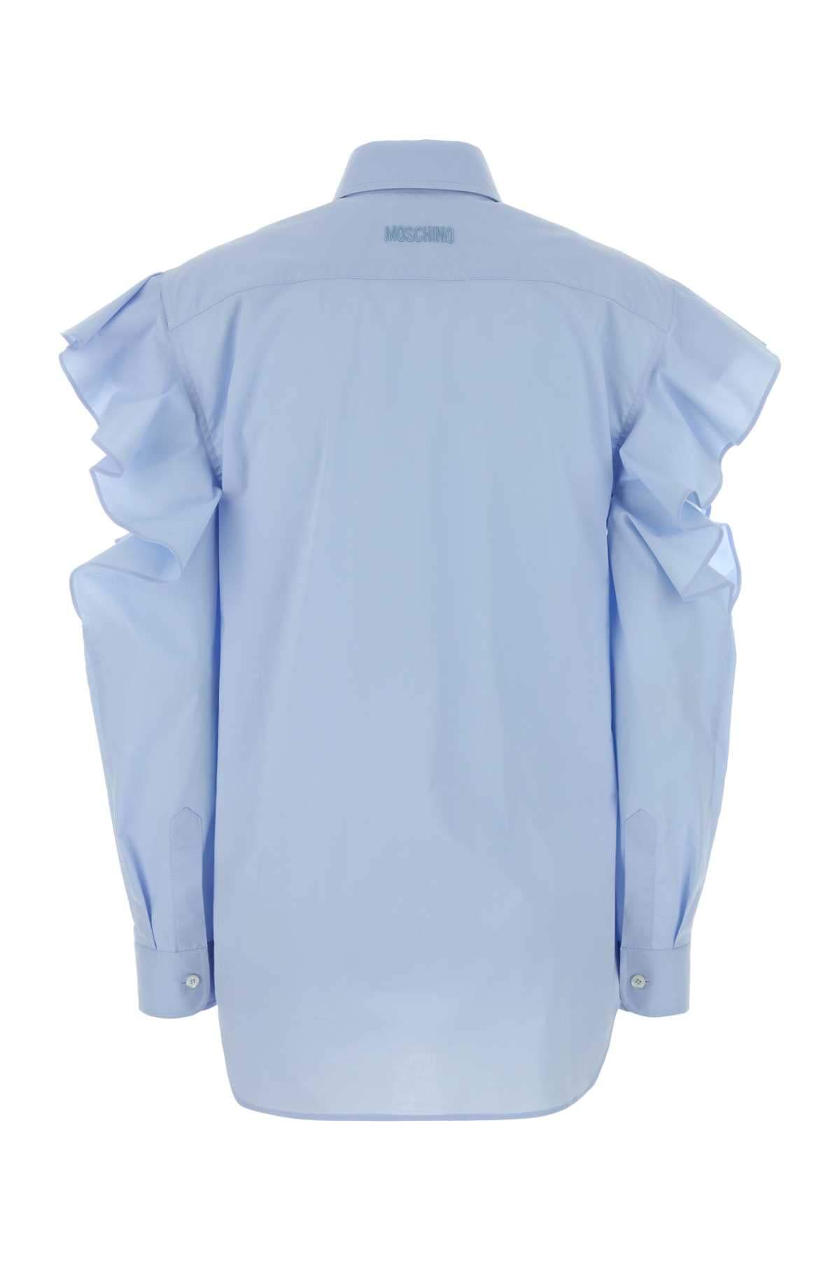 Moschino Women Light-Blue Poplin Shirt MOSCHINO