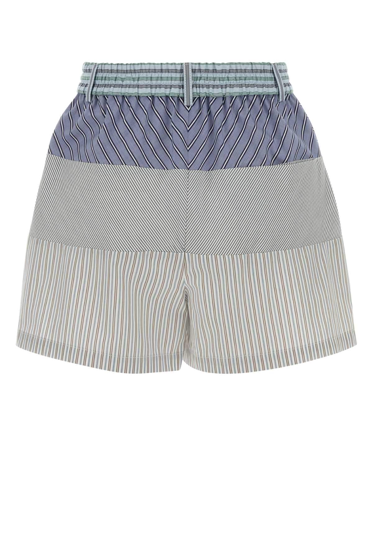 Moschino Women Embroidered Poplin Shorts MOSCHINO