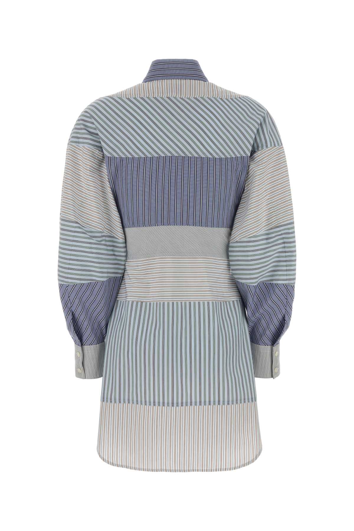 Moschino Women Embroidered Poplin Shirt Dress MOSCHINO