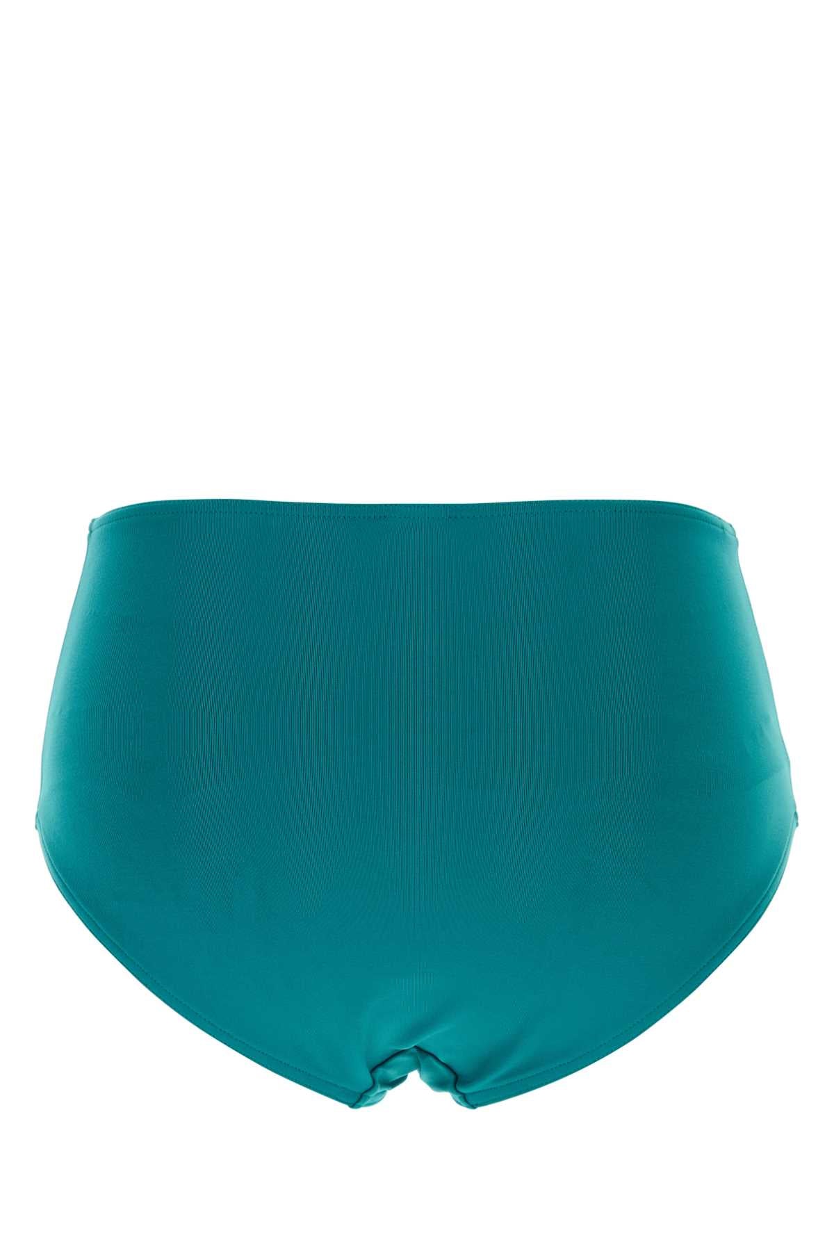 Eres Women Teal Green Stretch Nylon Remember Bikini Bottom ERES