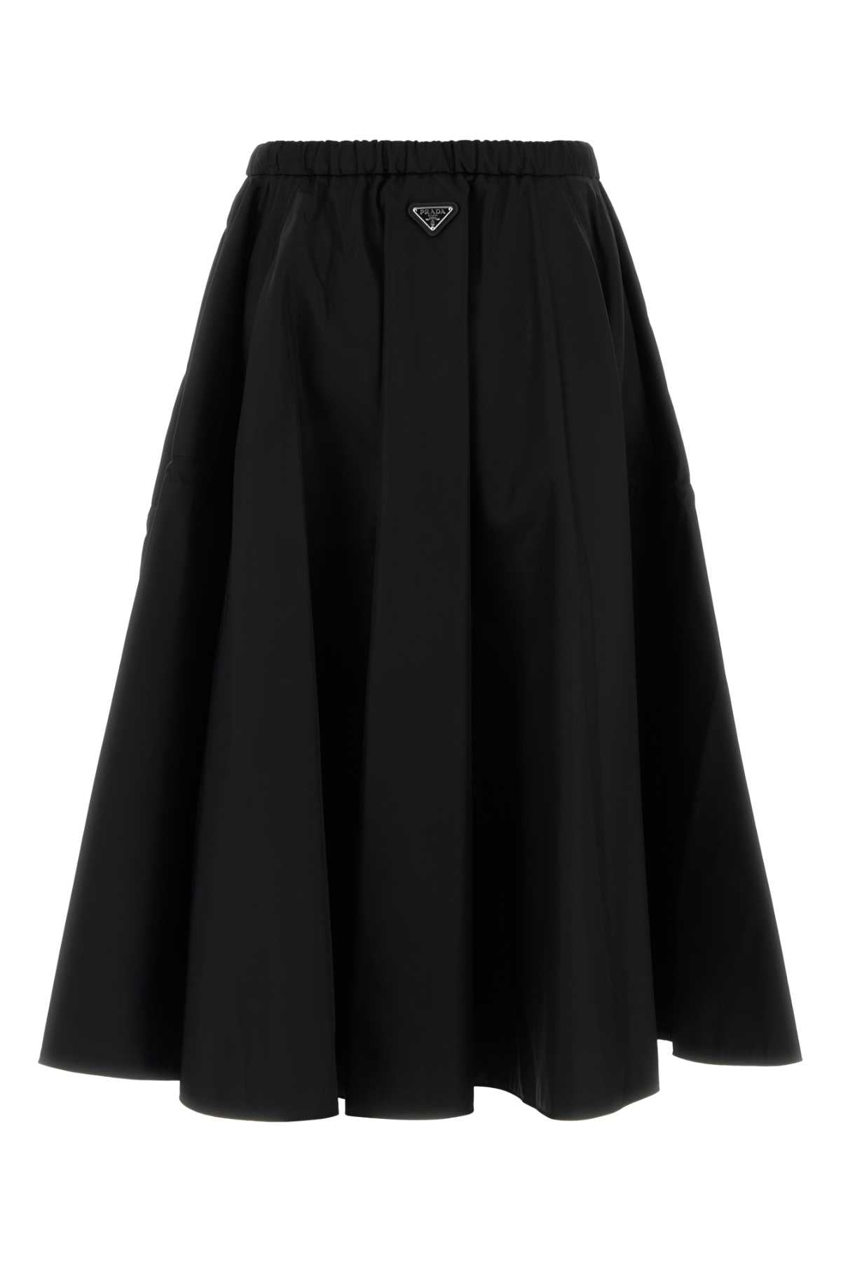 Prada Women Black Re-Nylon Skirt PRADA