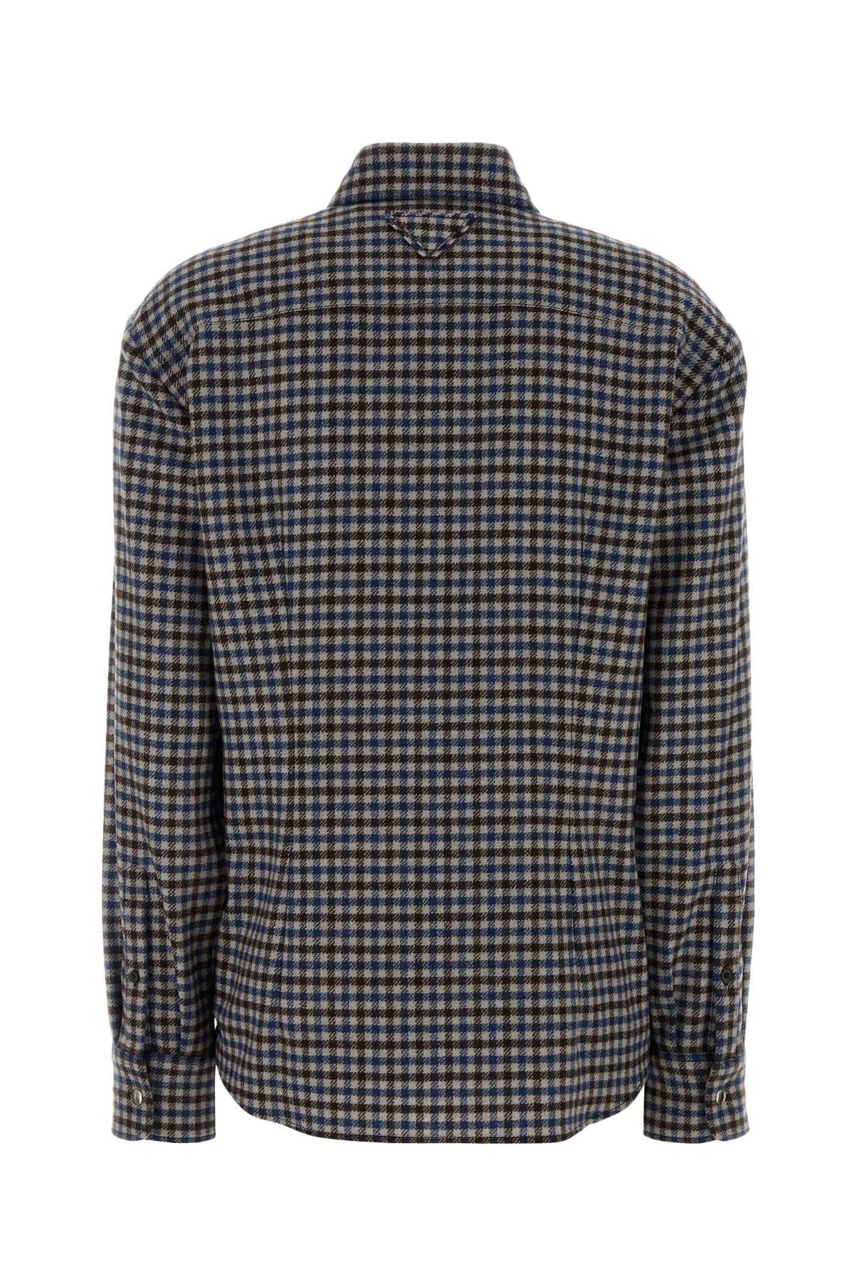 Prada Women Embroidered Wool Shirt PRADA