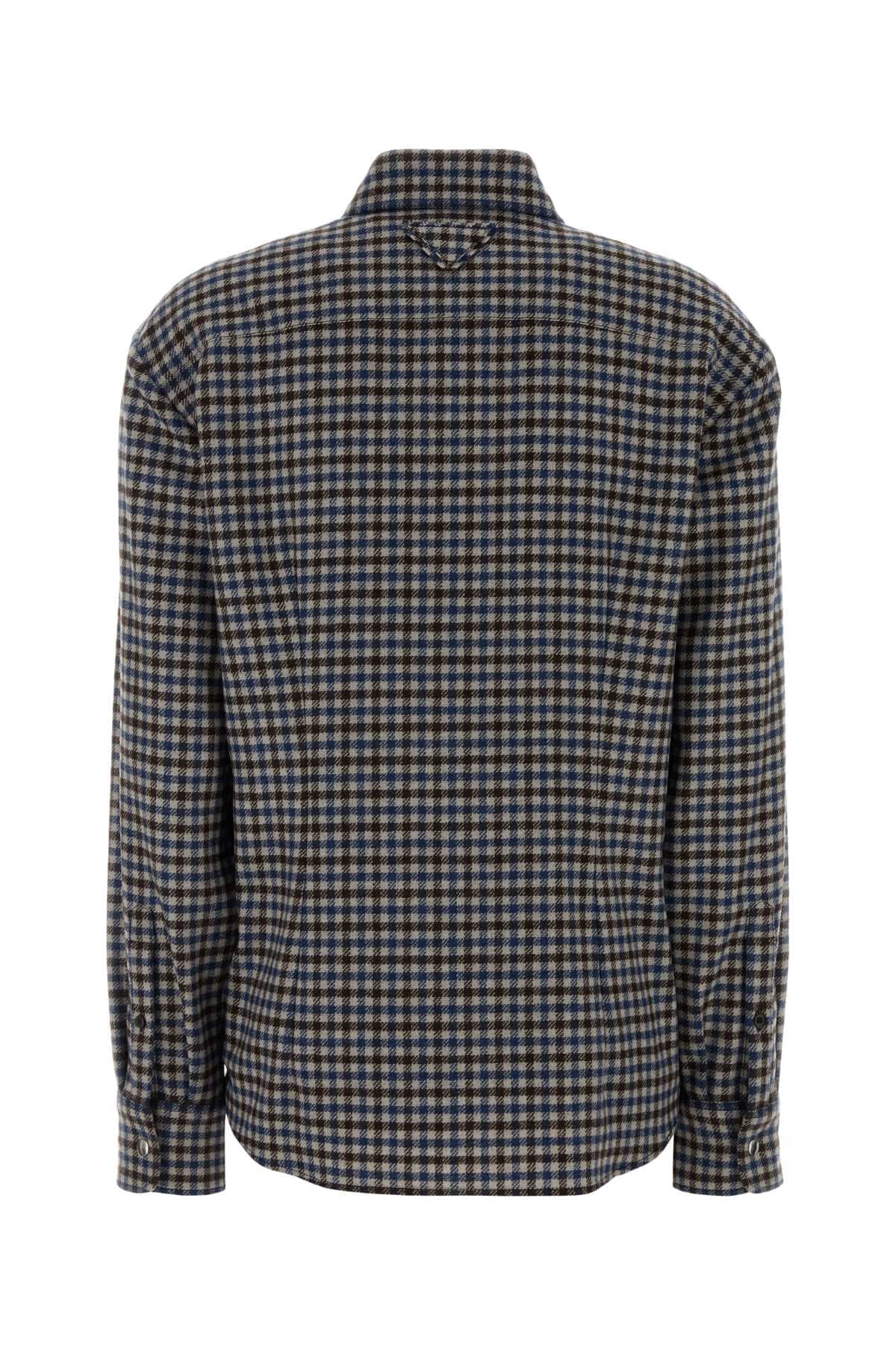 Prada Women Embroidered Wool Shirt PRADA