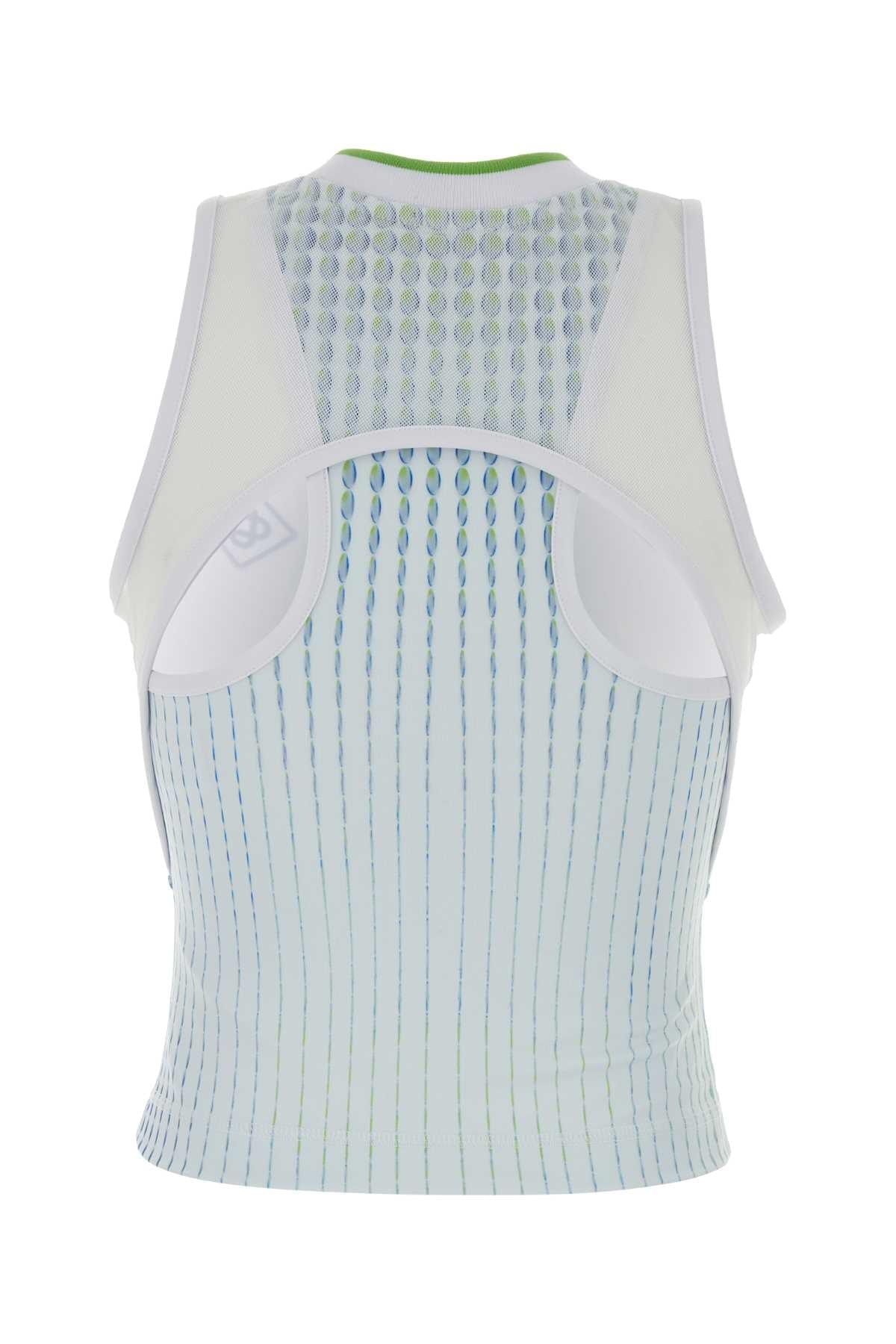 Casablanca Women Multicolor Stretch Jersey Top CASABLANCA