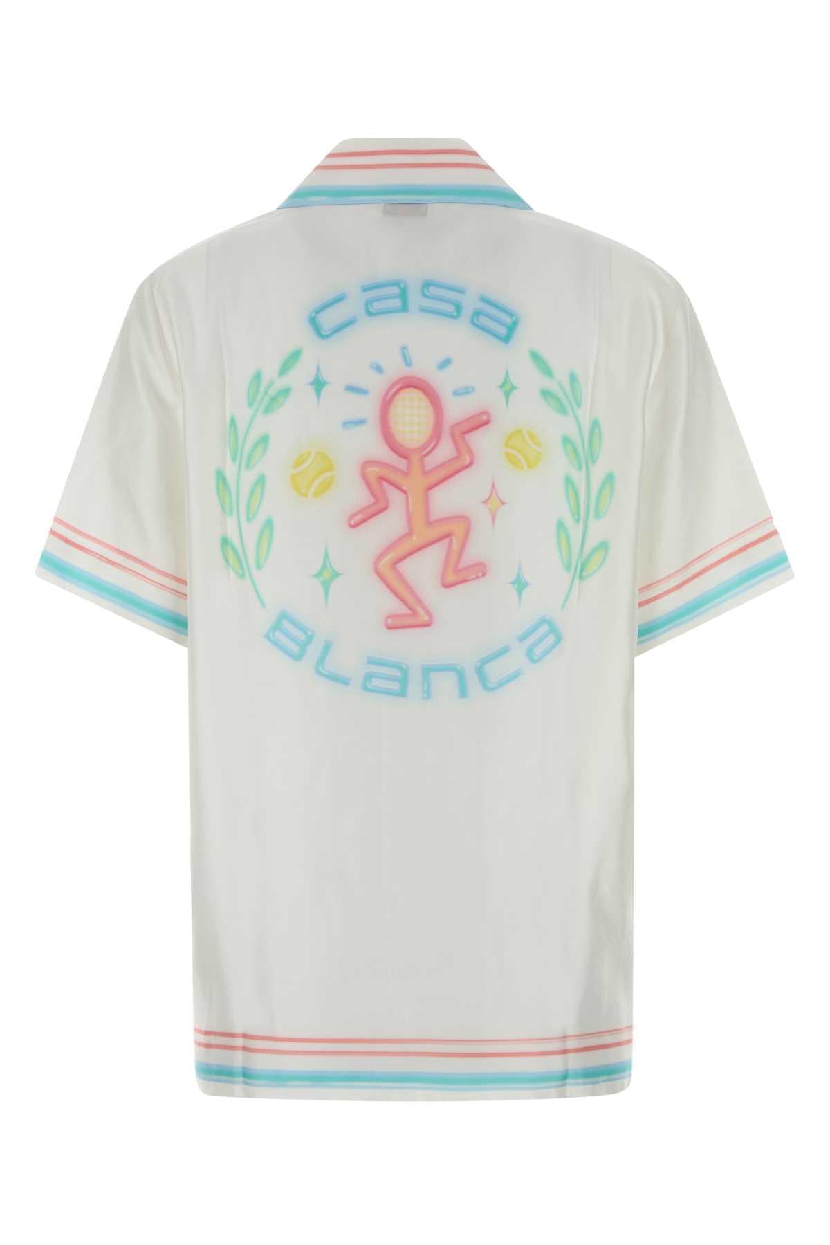 Casablanca Women White Silk Shirt CASABLANCA