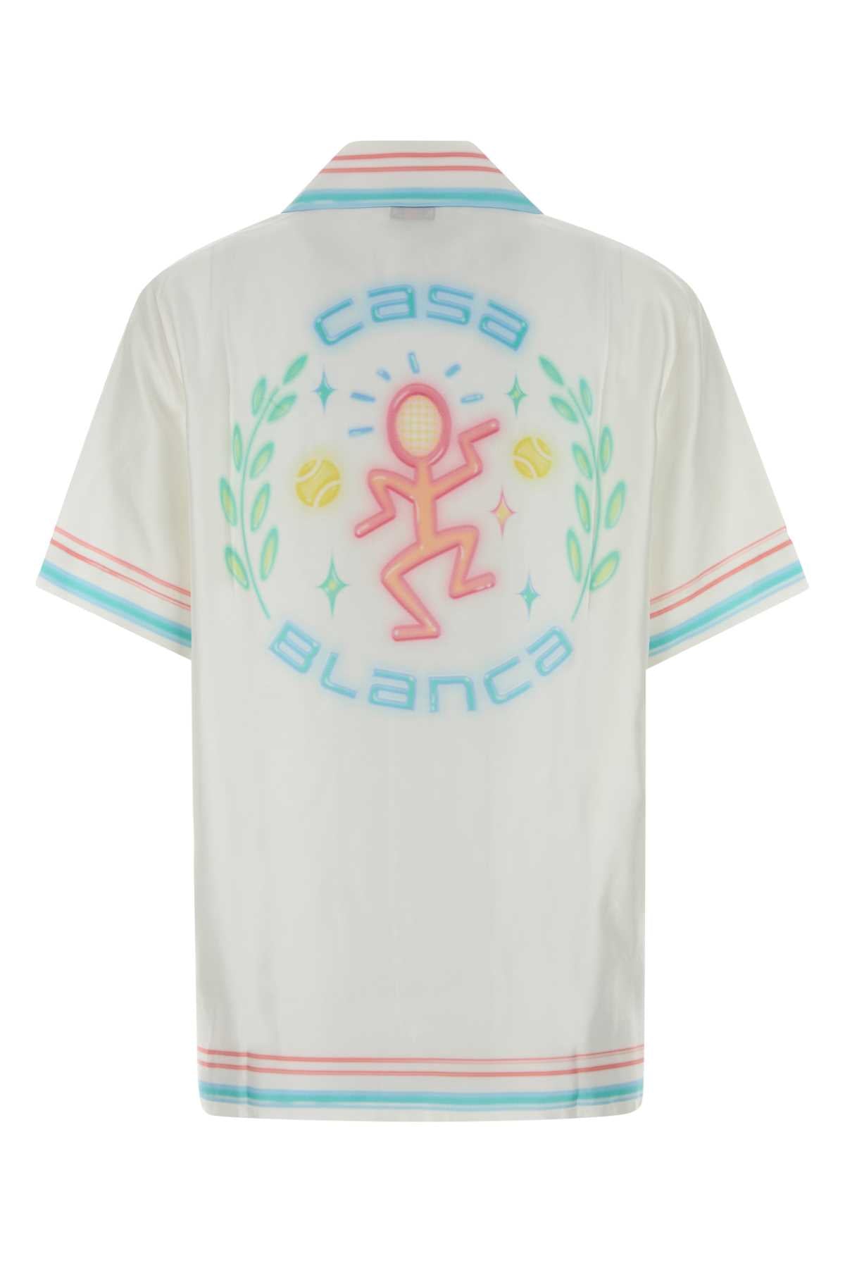Casablanca Women White Silk Shirt CASABLANCA