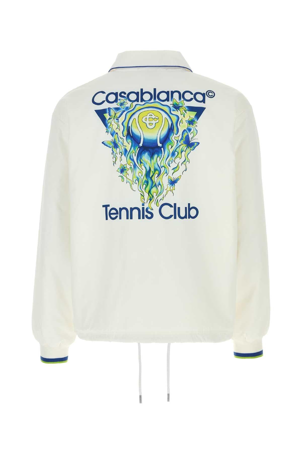 Casablanca Men White Polyester Jacket CASABLANCA