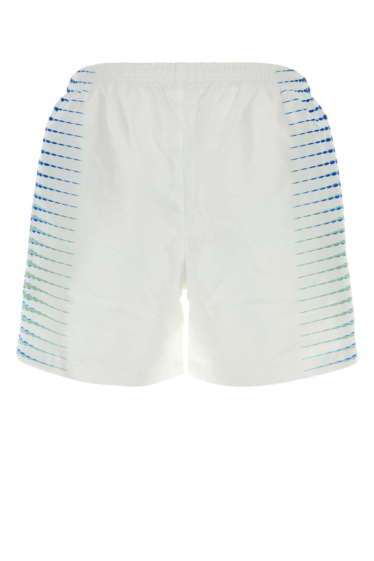 Casablanca Men White Polyester Swimming Shorts CASABLANCA