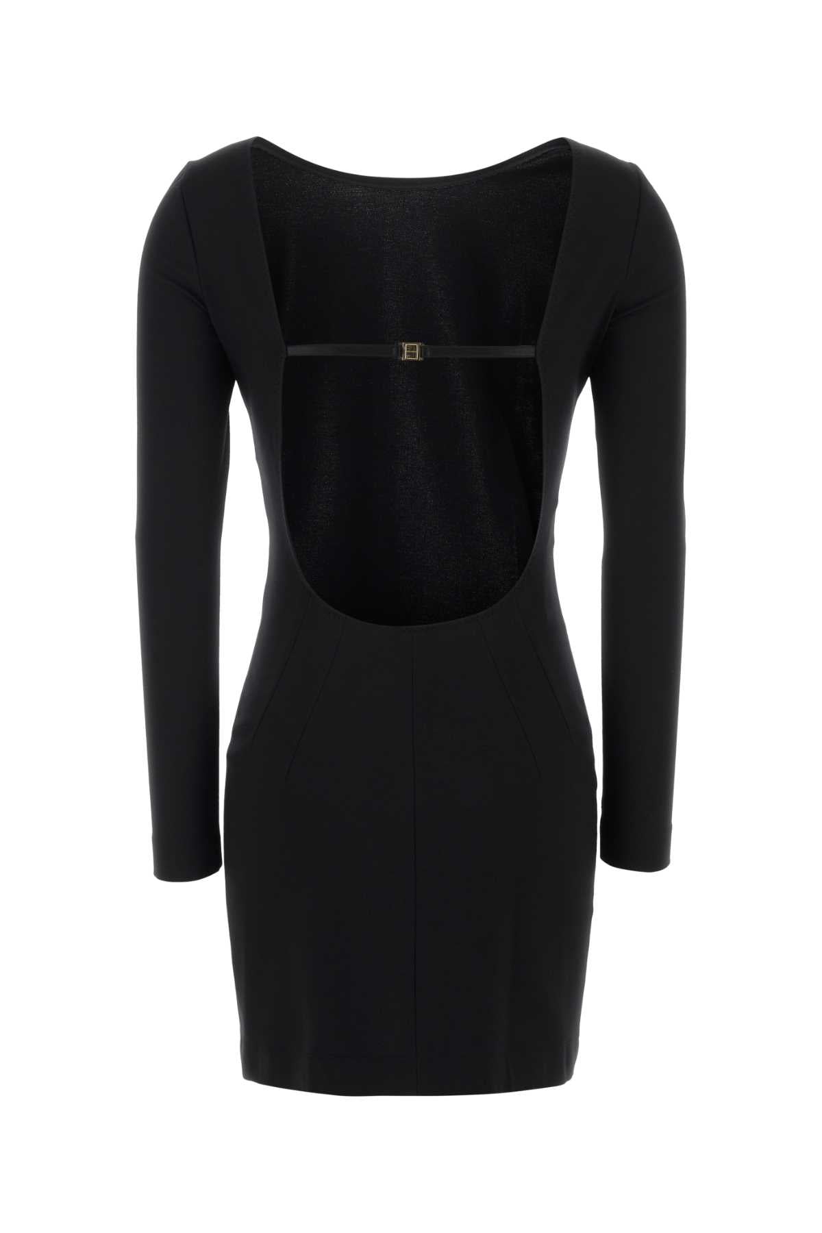 Dolce & Gabbana Women Black Stretch Viscose Blend Mini Dress DOLCE & GABBANA