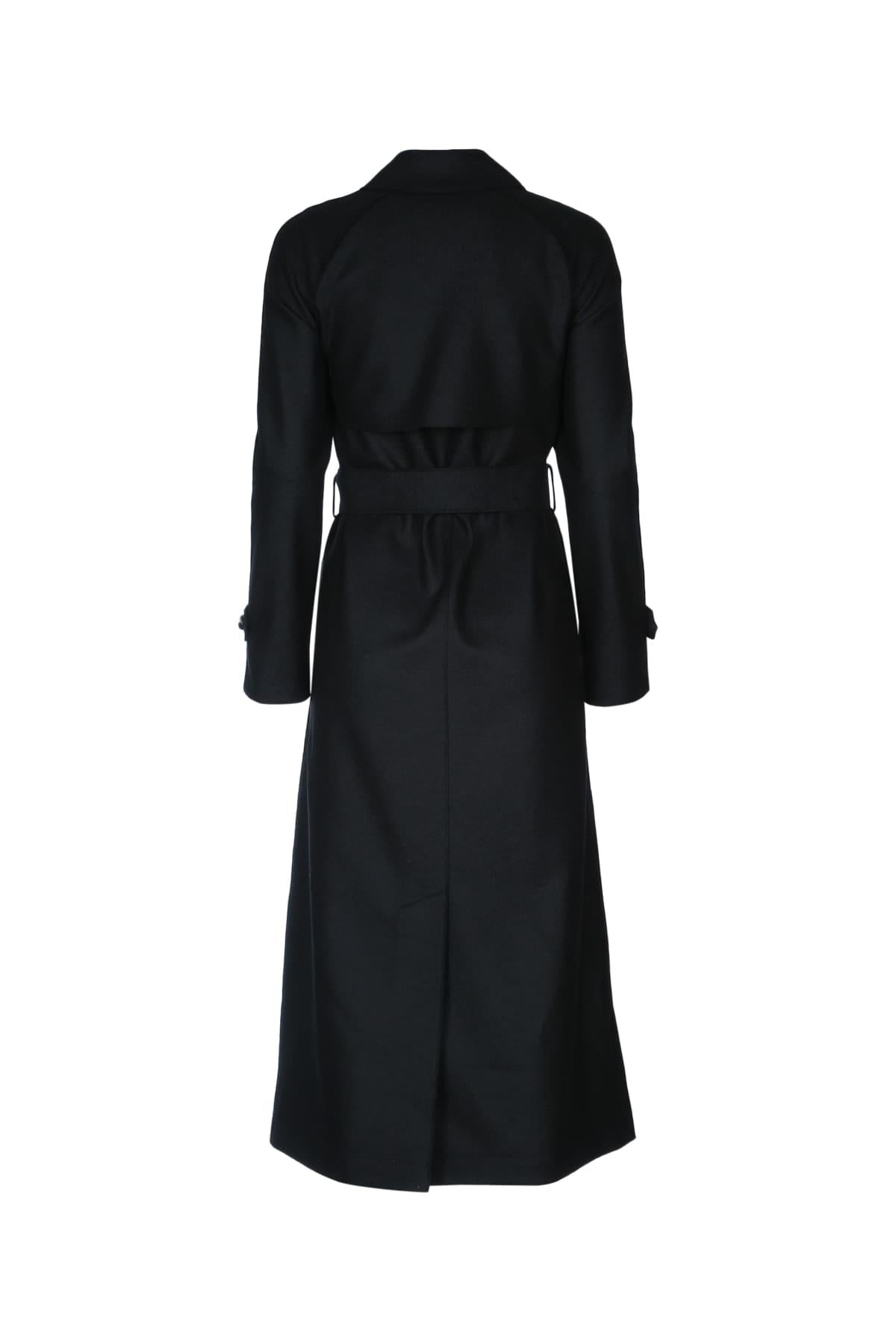 Harris Wharf London Women Women Long Raglan Trench Light Pressed Wool HARRIS WHARF LONDON