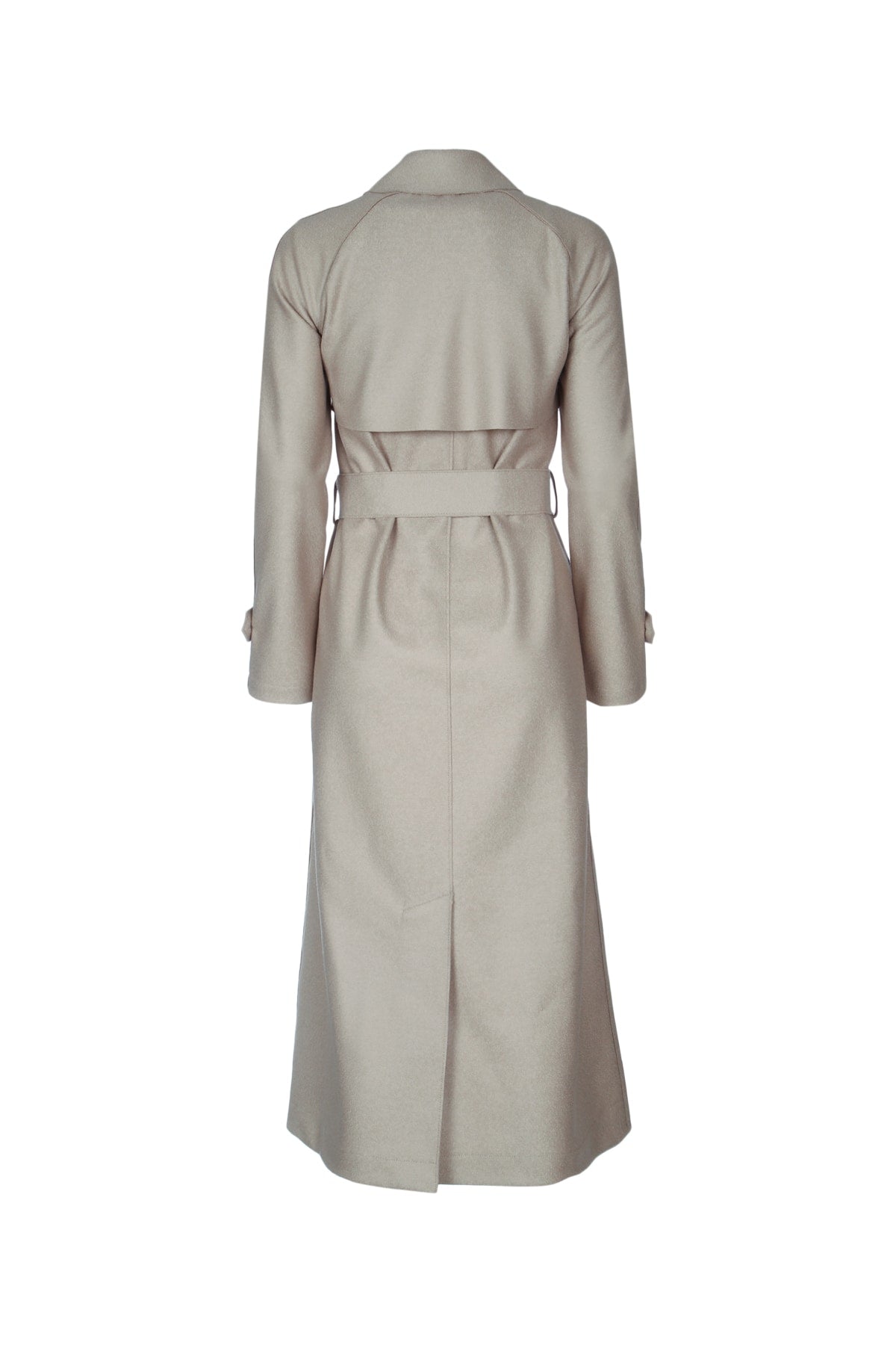 Harris Wharf London Women Women Long Raglan Trench Light Pressed Wool HARRIS WHARF LONDON