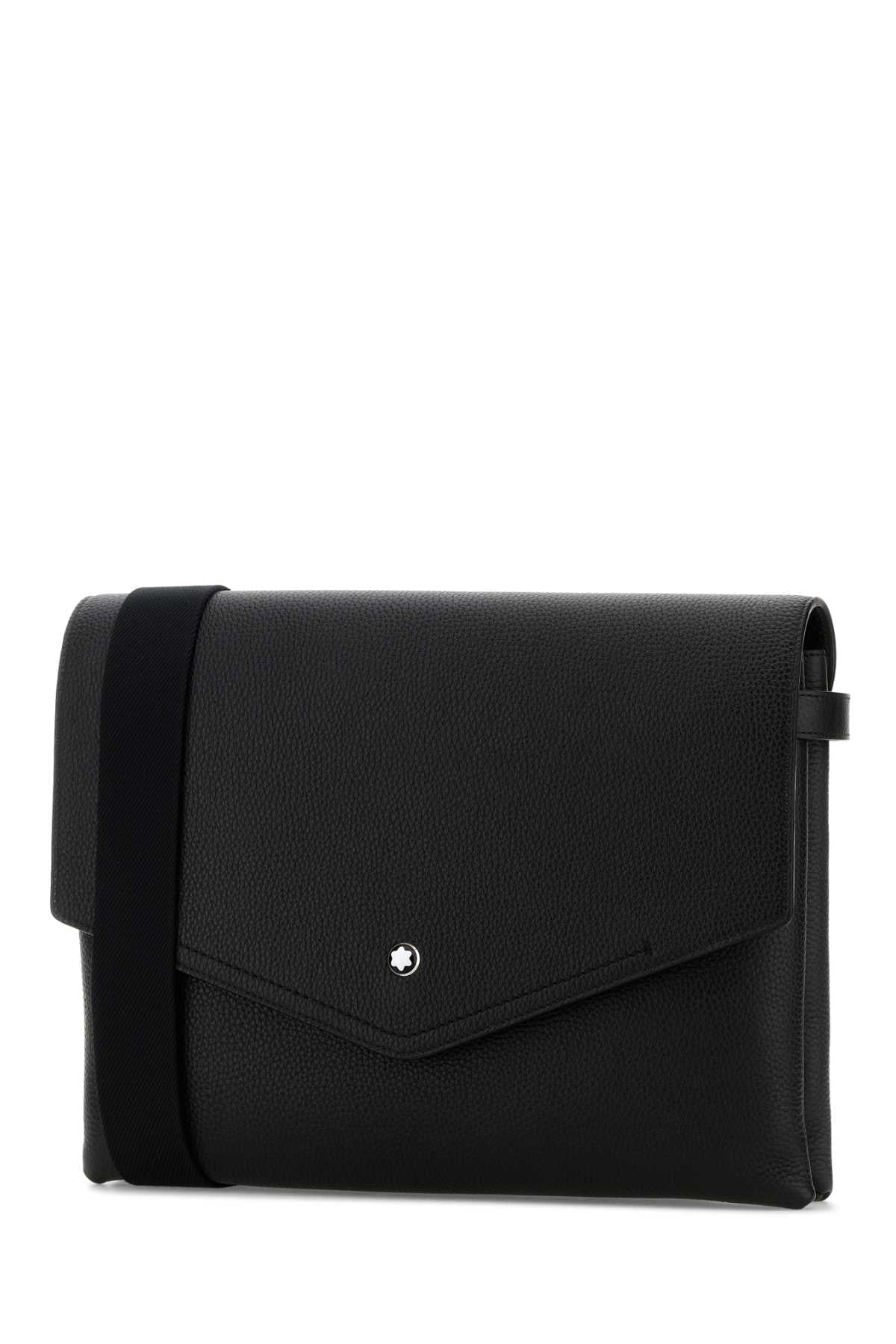 Montblanc Men Black Leather Companion Crossbody Bag MONTBLANC