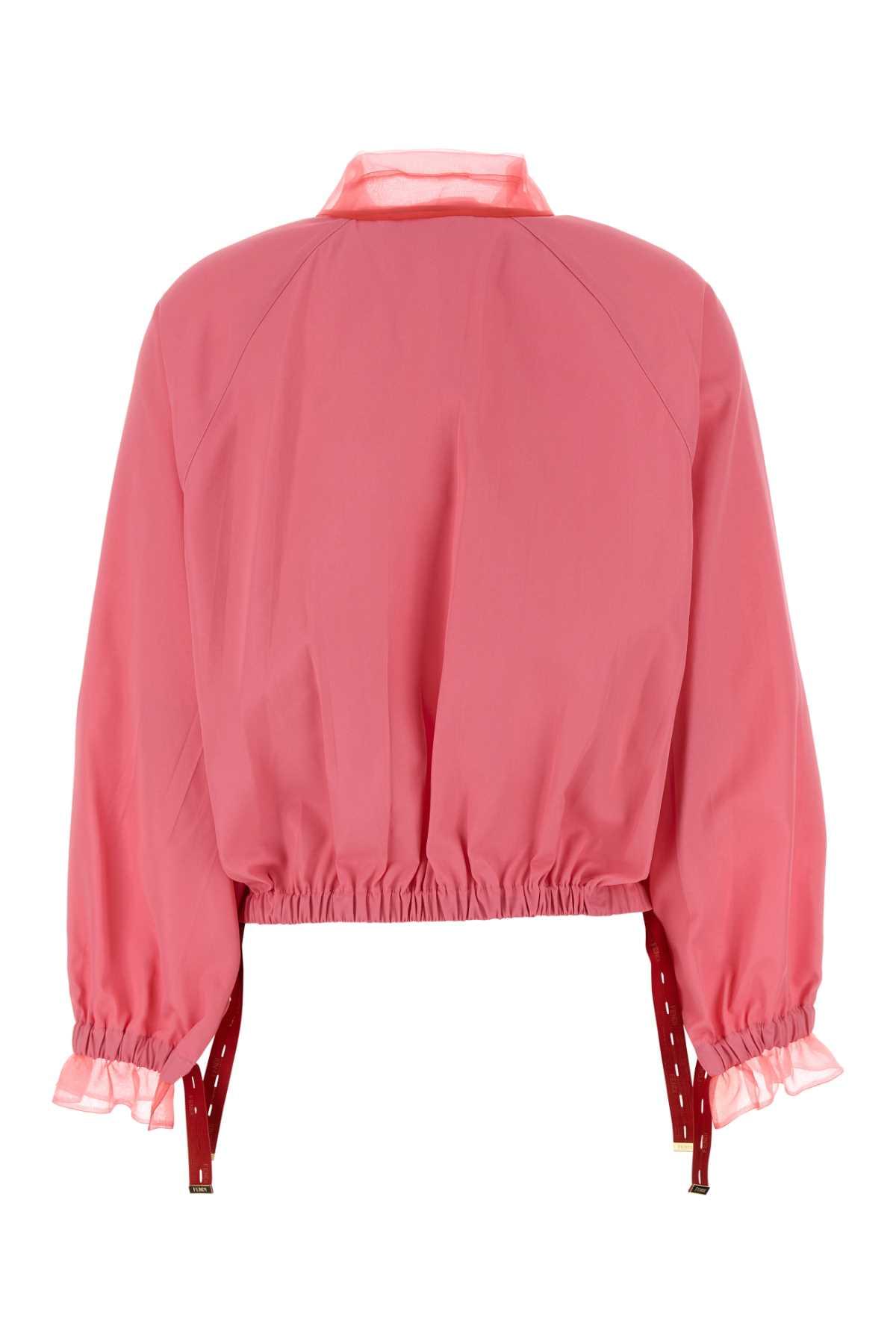 Fendi Women Fluo Pink Viscose Blend Jacket FENDI