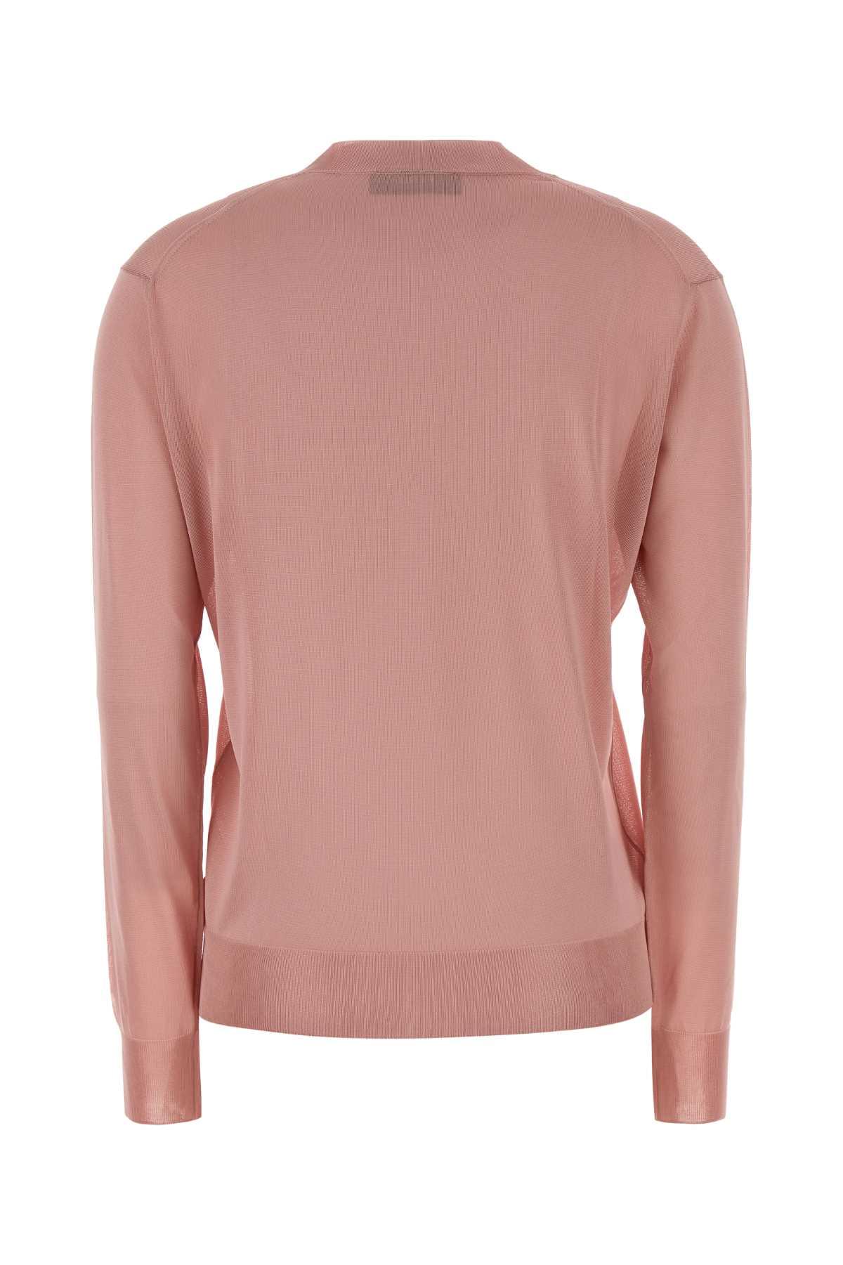 Fendi Women Pink Stretch Viscose Sweater FENDI