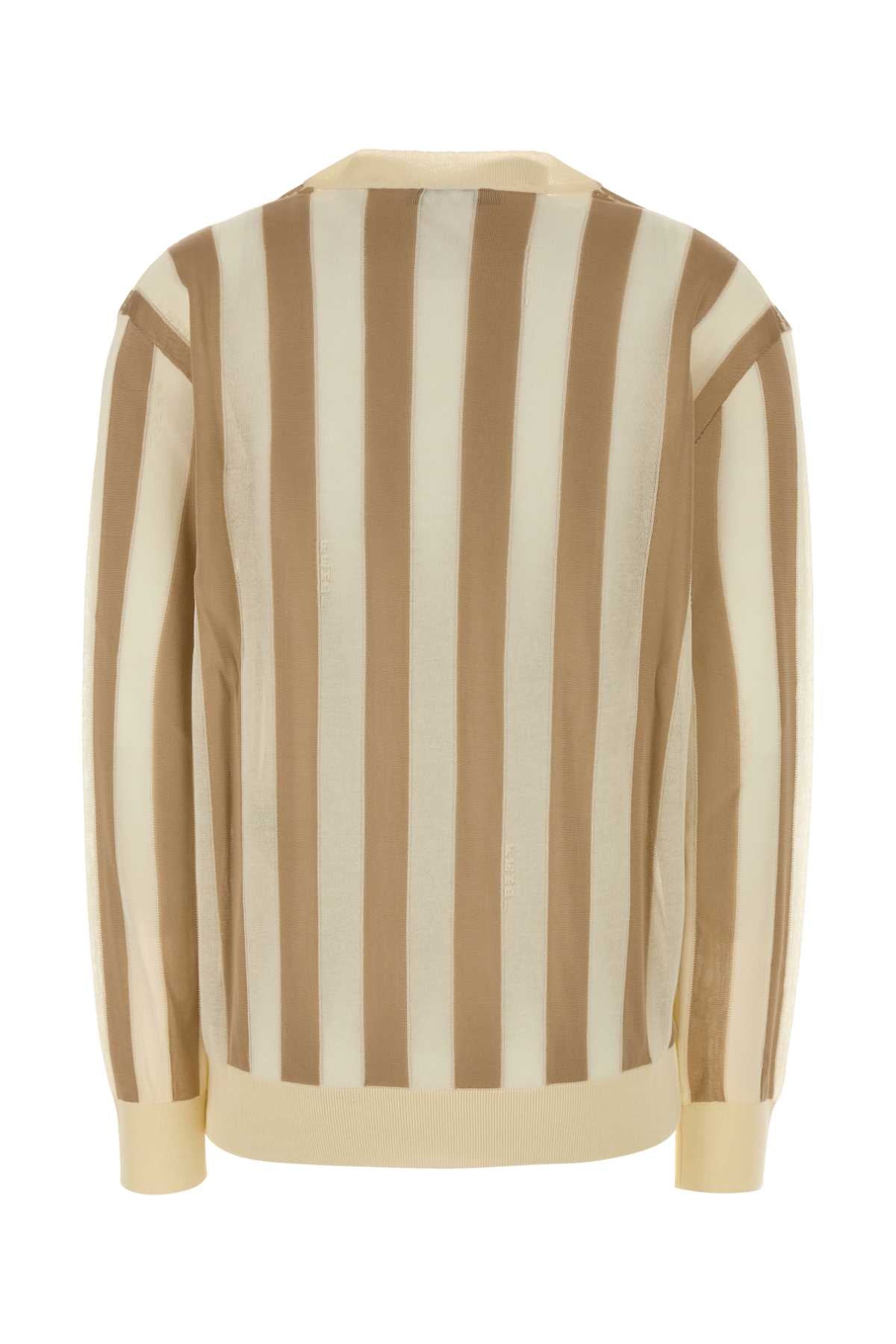 Fendi Women Embroidered Silk Blend Sweater FENDI
