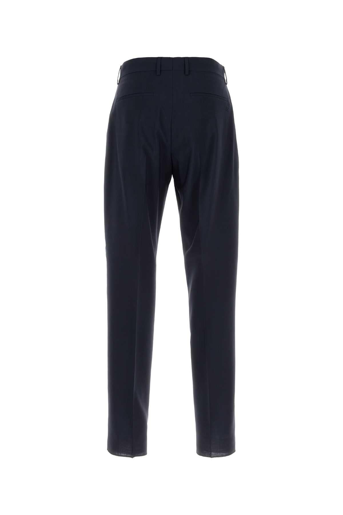 Fendi Men Navy Blue Twill Pant FENDI