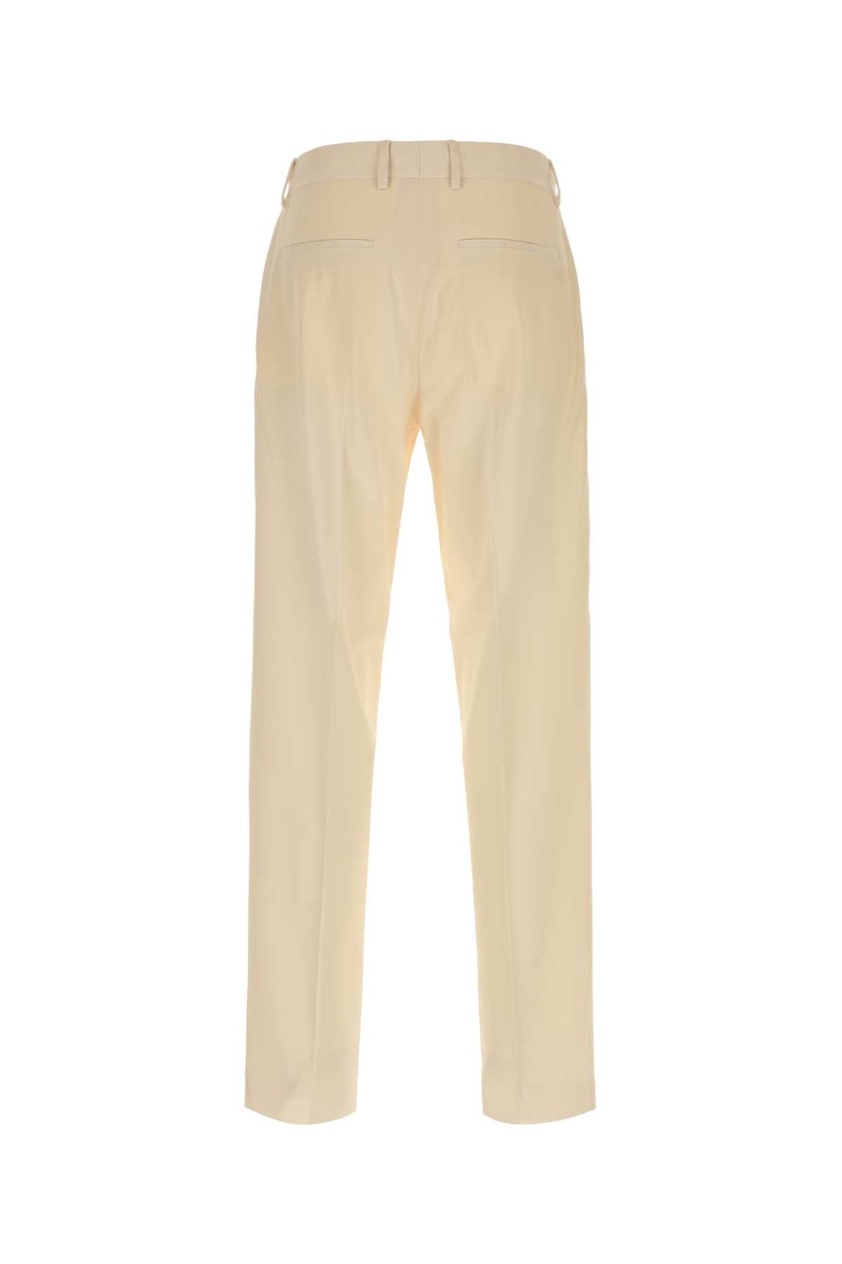 Fendi Men Cream Gabardine Pant FENDI