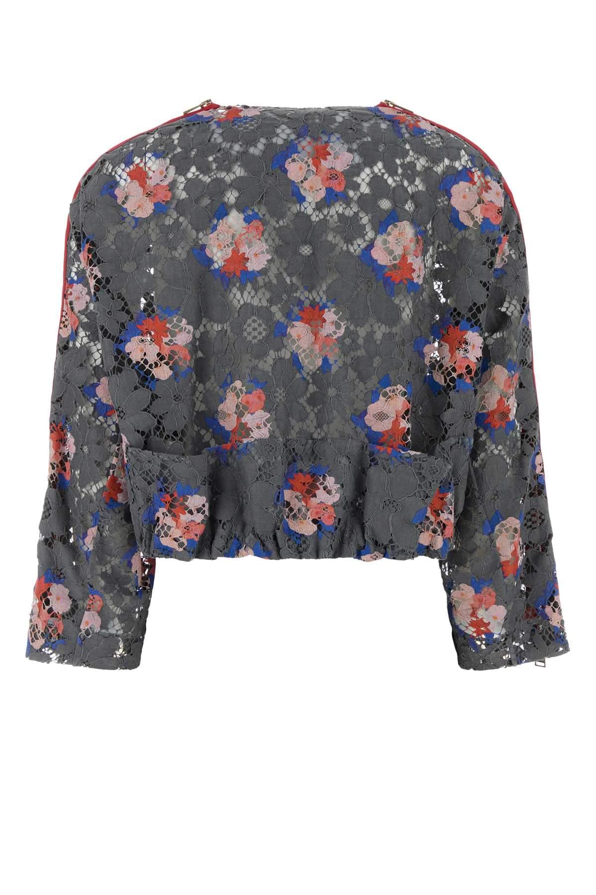 Fendi Women Printed Lace Blazer FENDI