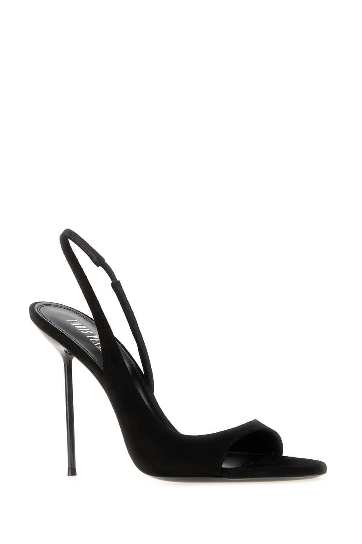 Paris Texas Women Black Suede Lidia Sandals PARIS TEXAS