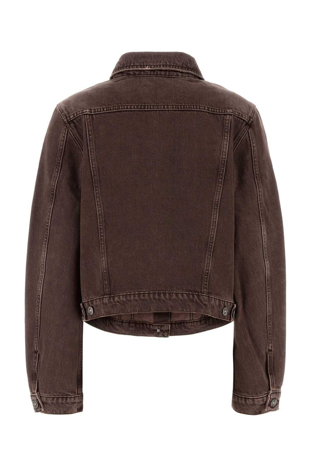 Our Legacy Women Brown Denim Jacket OUR LEGACY