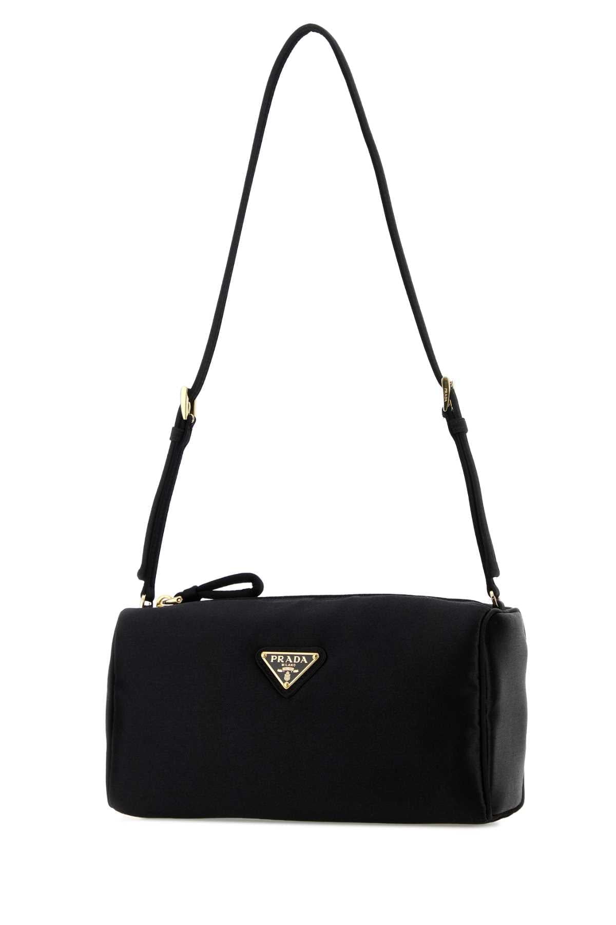 Prada Women Black Satin Mini Shoulder Bag PRADA