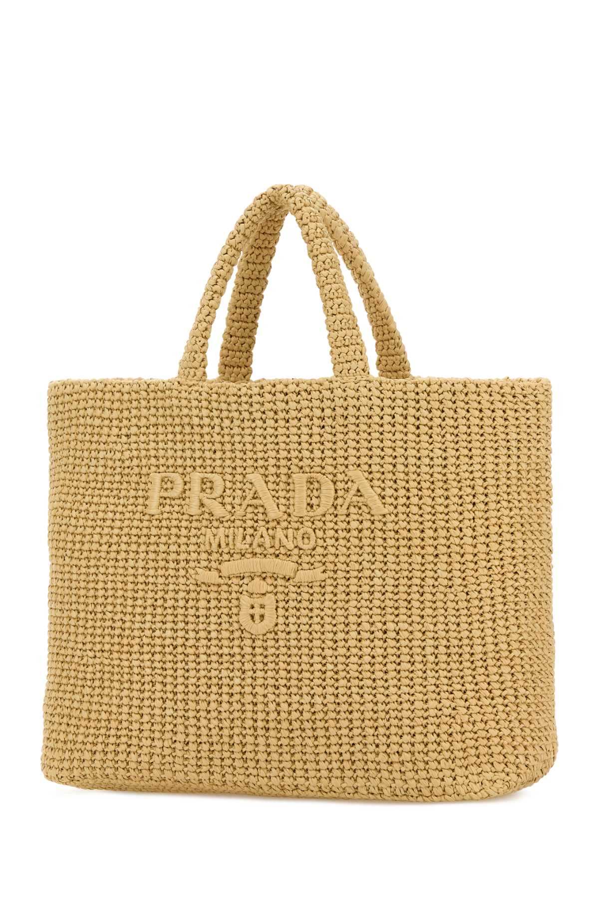 Prada Women Raffia Shopping Bag PRADA