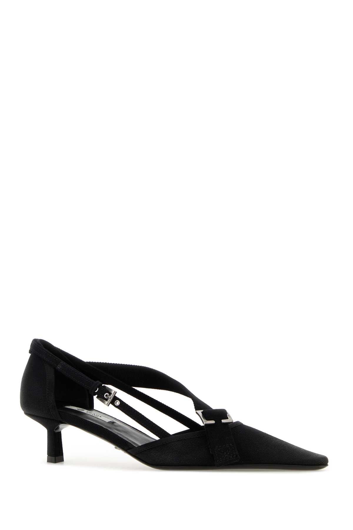 Prada Women Black Canvas Pumps PRADA