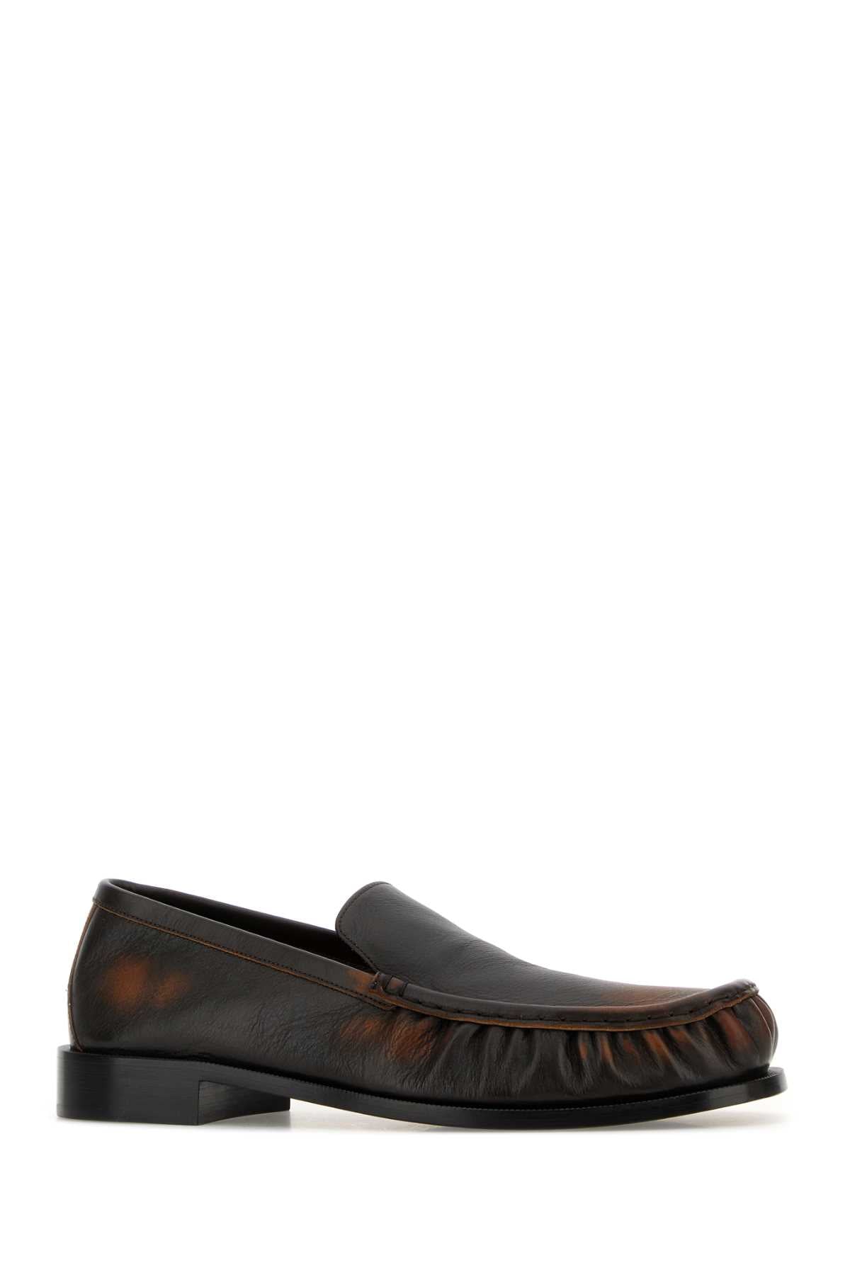Dries Van Noten Men Brown Leather Loafers DRIES VAN NOTEN