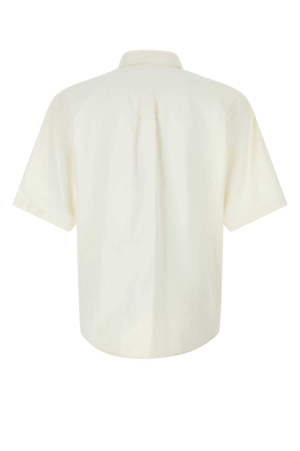 Dsquared Men White Linen Shirt DSQUARED2