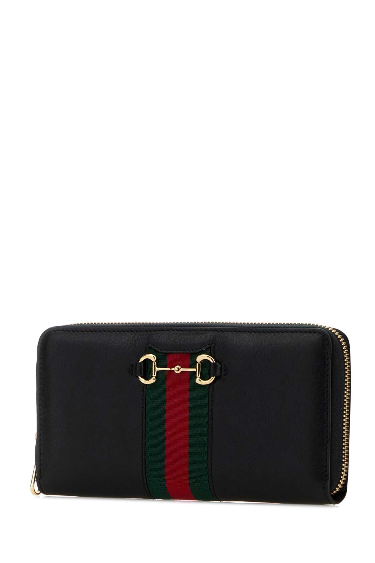 Gucci Women Black Leather Wallet GUCCI