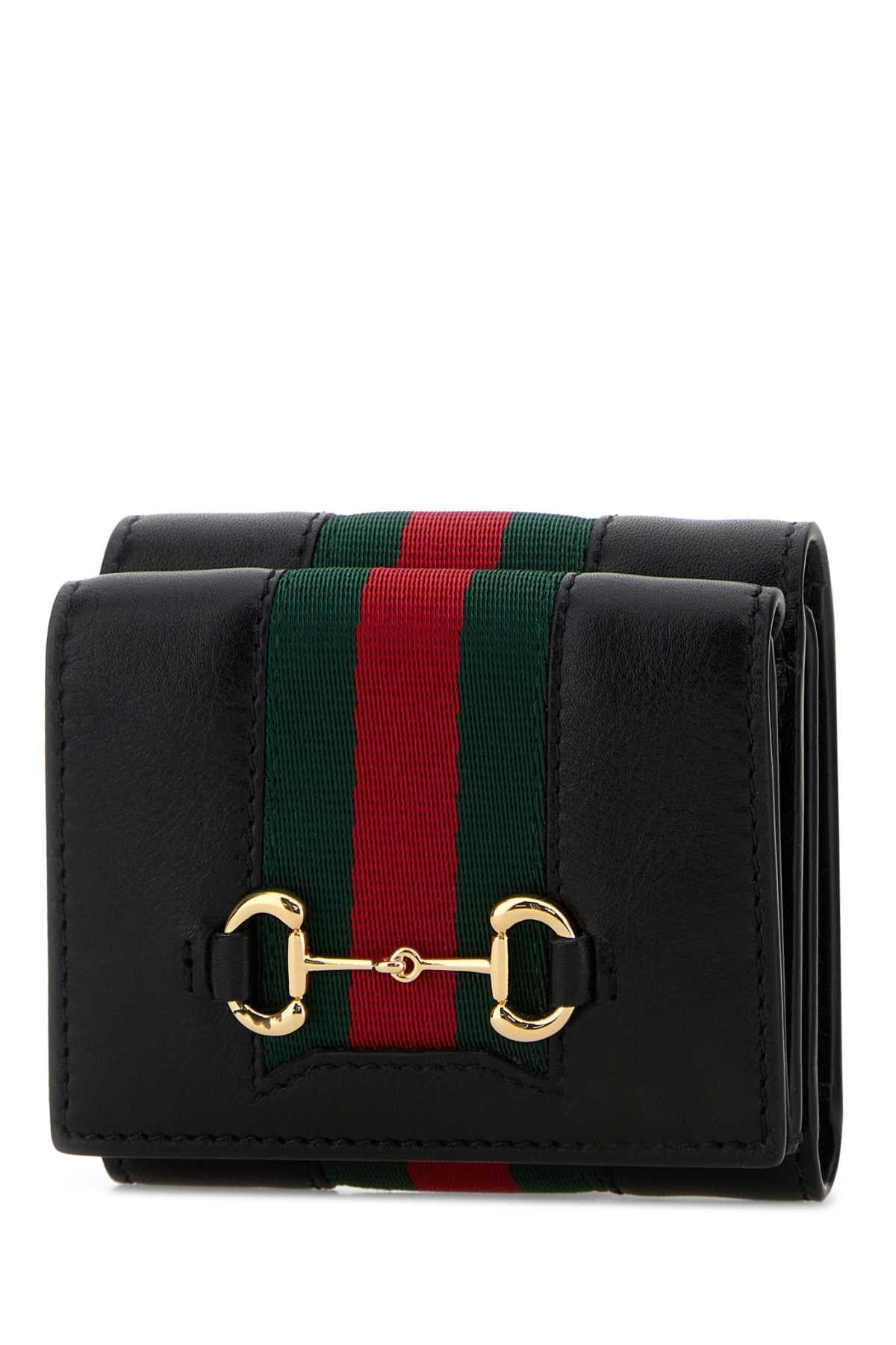 Gucci Women Black Leather Wallet GUCCI