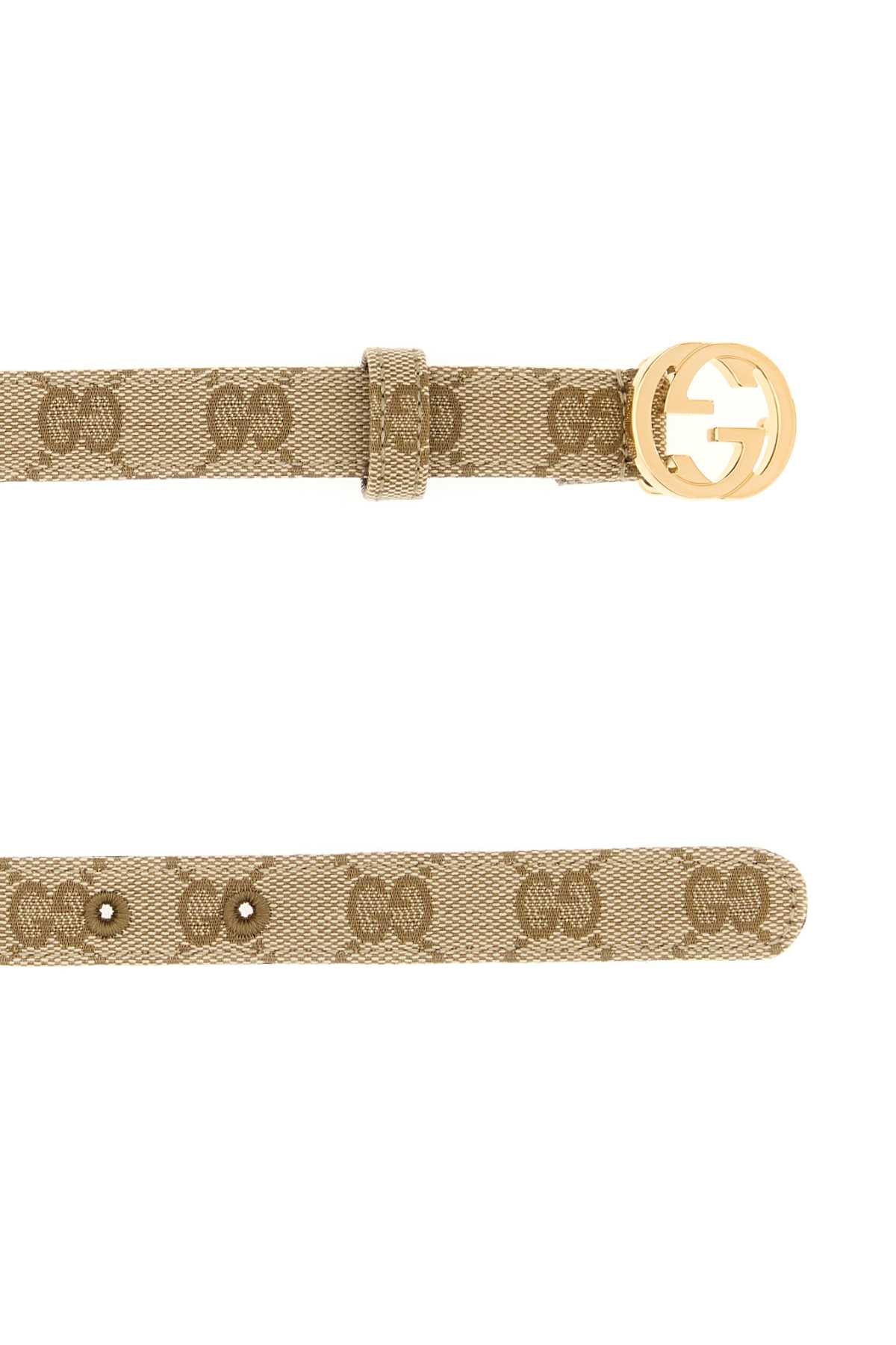 Gucci Women Gg Fabric Belt GUCCI