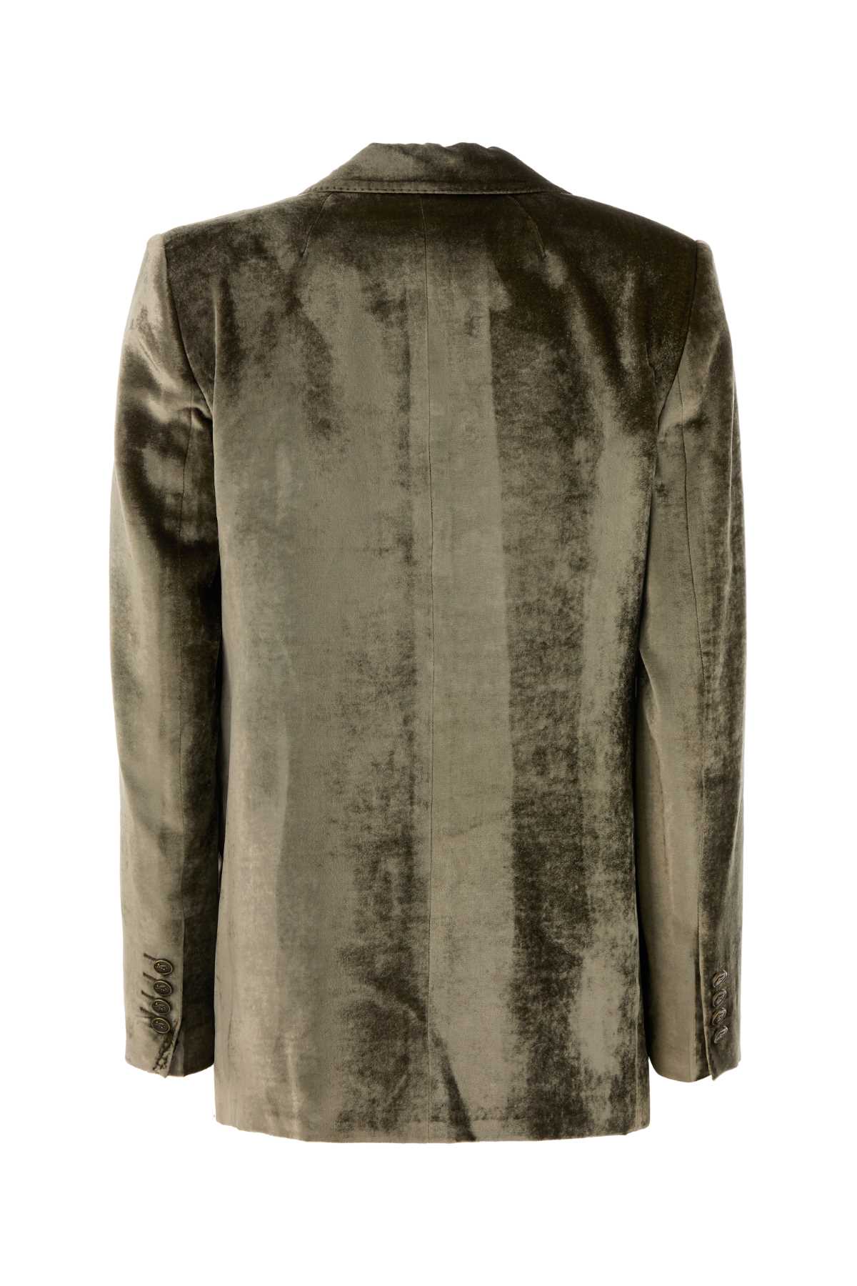 Etro Women Sage Green Velvet Blazer ETRO