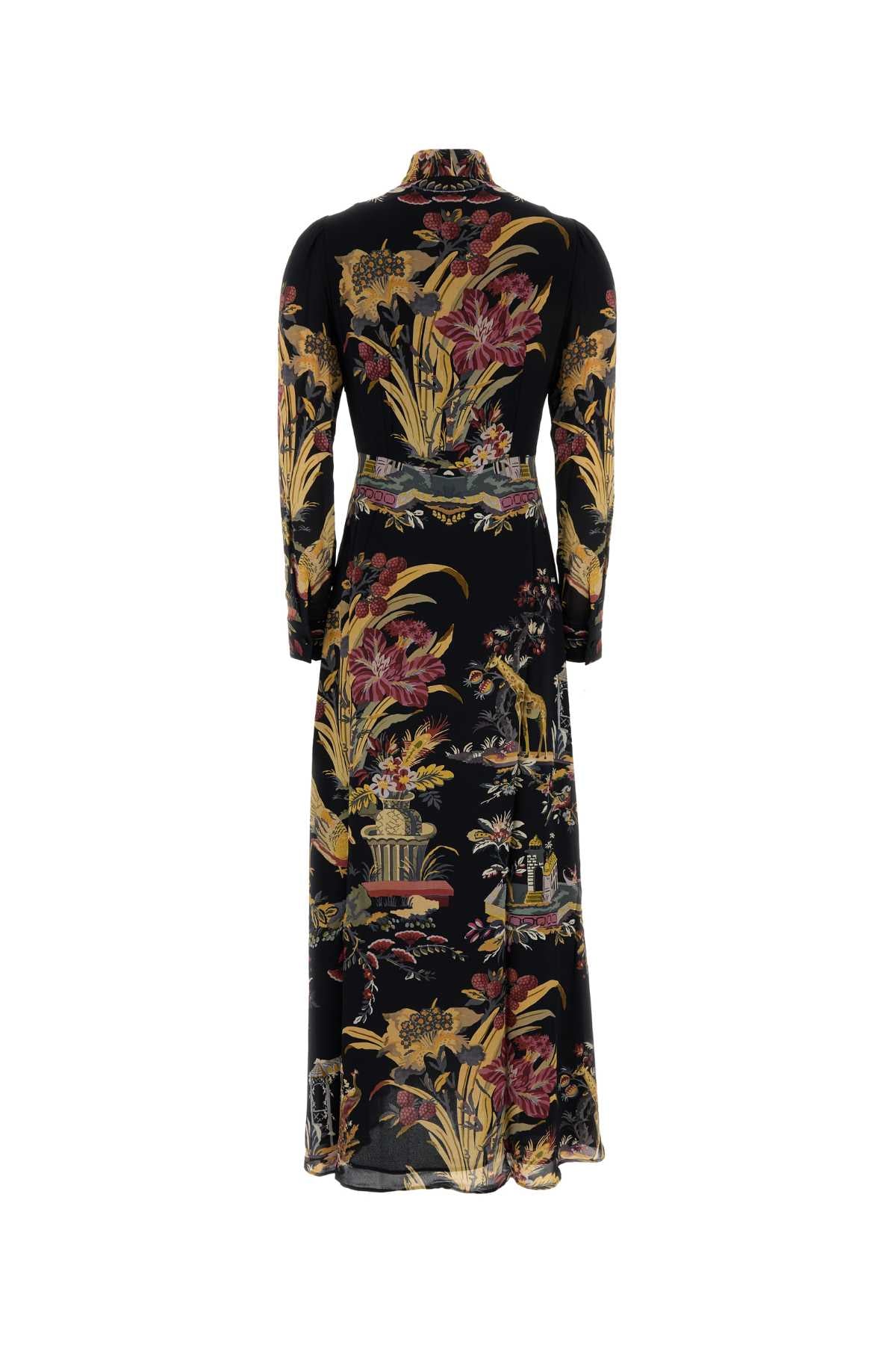 Etro Women Printed Crepe Long Dress ETRO