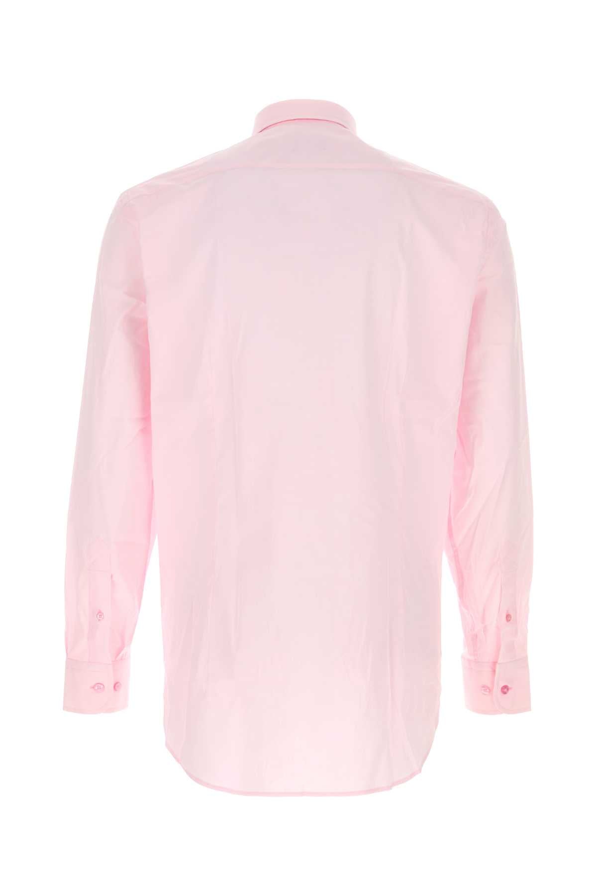 Etro Men Pastel Pink Stretch Poplin Shirt ETRO
