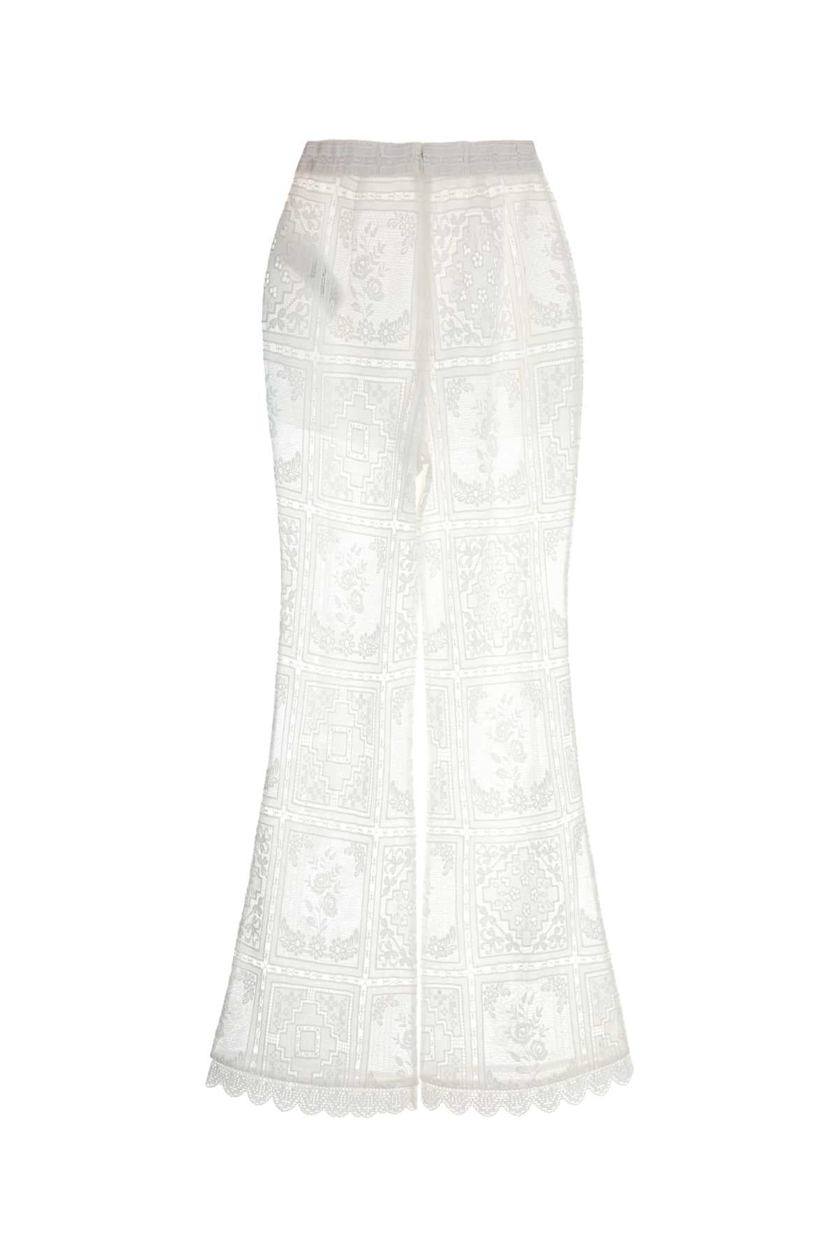 Zimmermann Women White Lace Aster Pant ZIMMERMANN