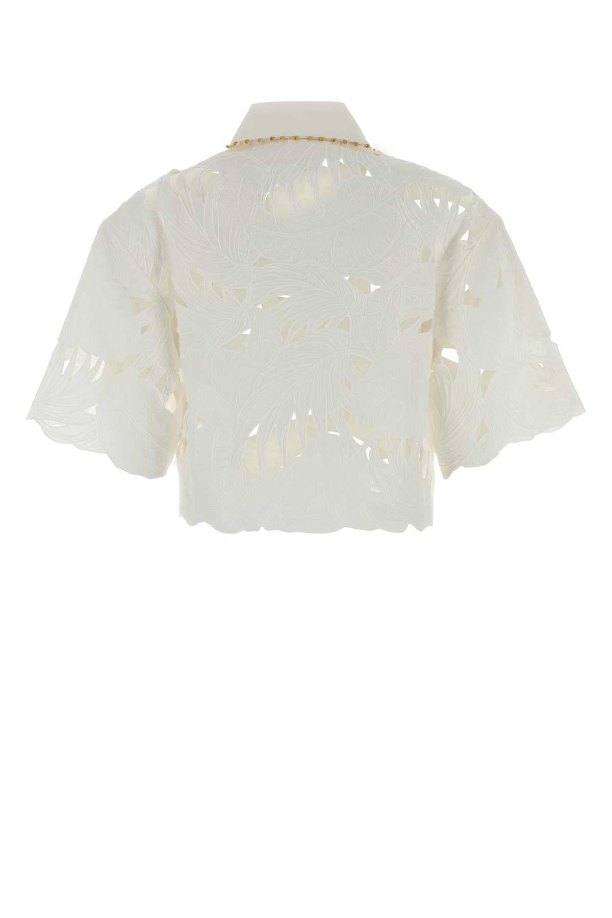 Zimmermann Women Embroidered Cotton Mahon Shirt ZIMMERMANN