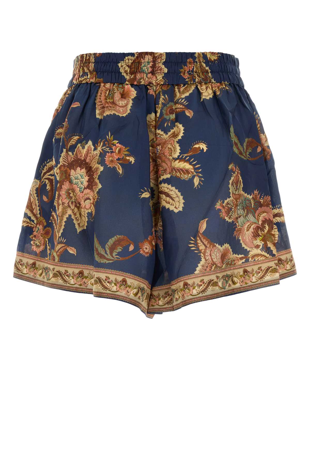 Zimmermann Women Printed Silk Aster Shorts ZIMMERMANN