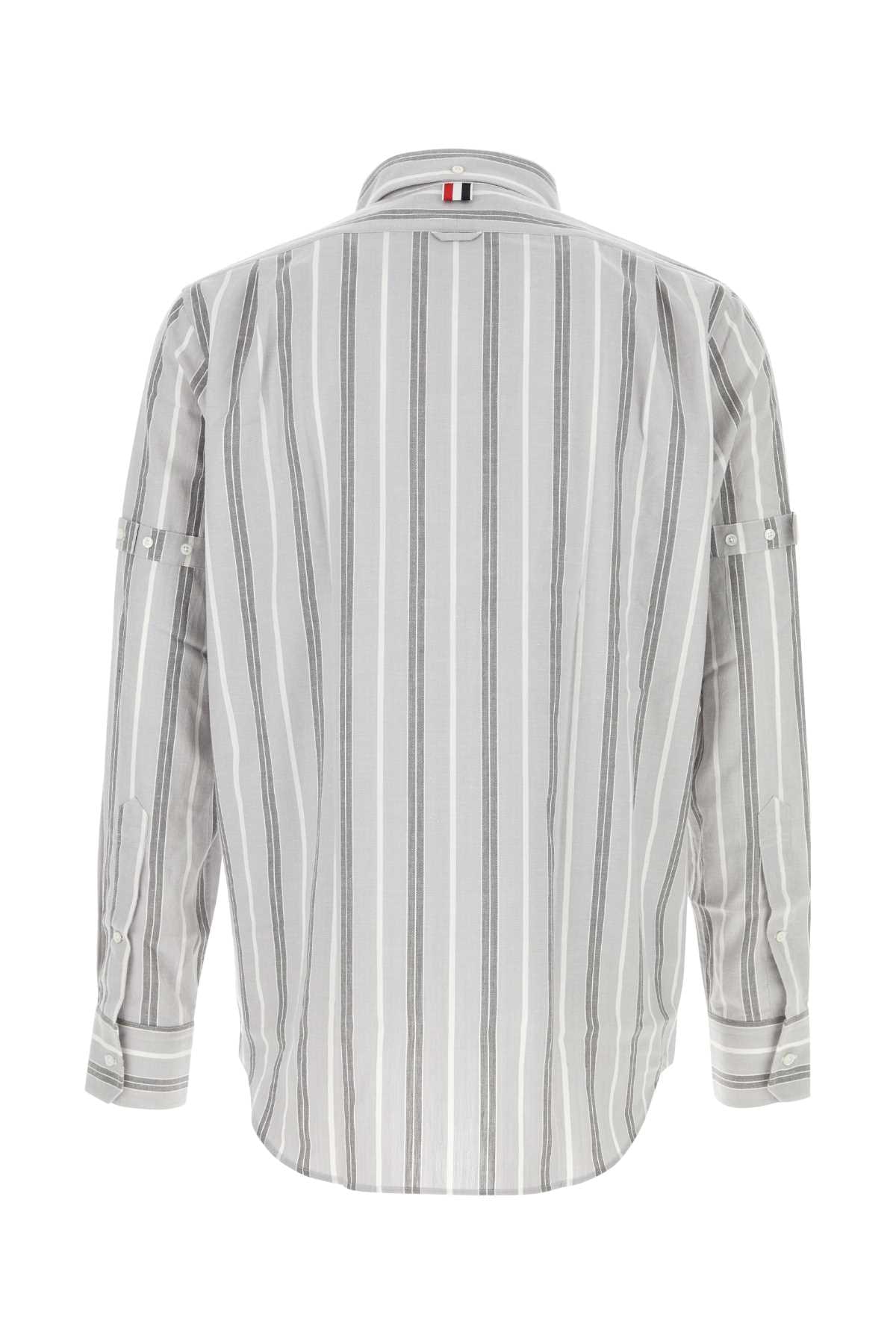 Thom Browne Men Embroidered Cotton Shirt THOM BROWNE