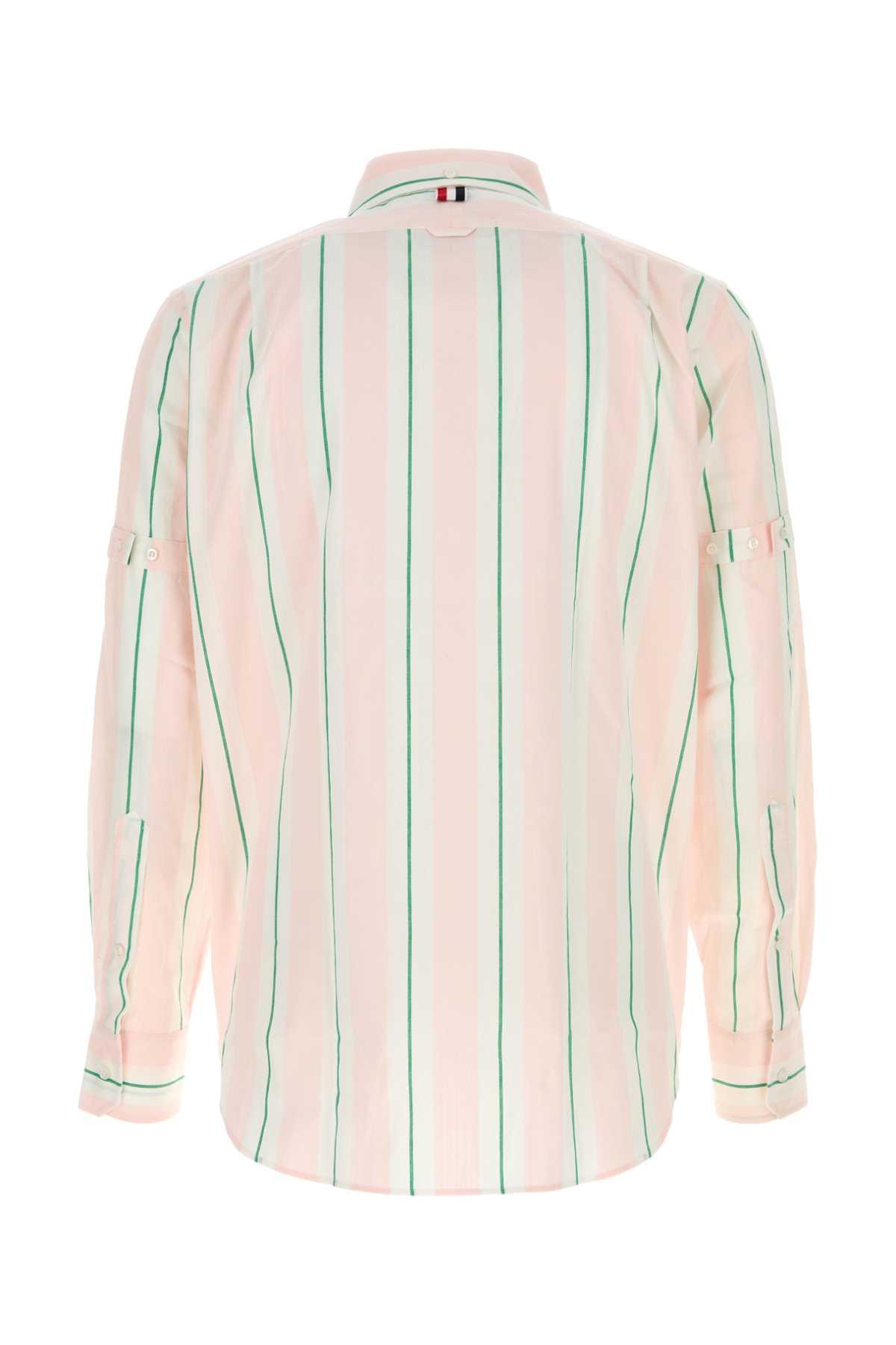 Thom Browne Men Embroidered Cotton Shirt THOM BROWNE