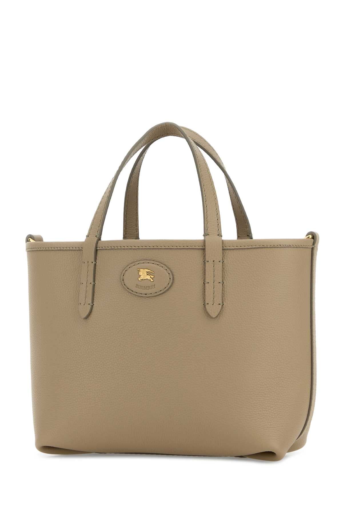 Burberry Women Dove Grey Leather Mini Bloomsbury Reversible Handbag BURBERRY