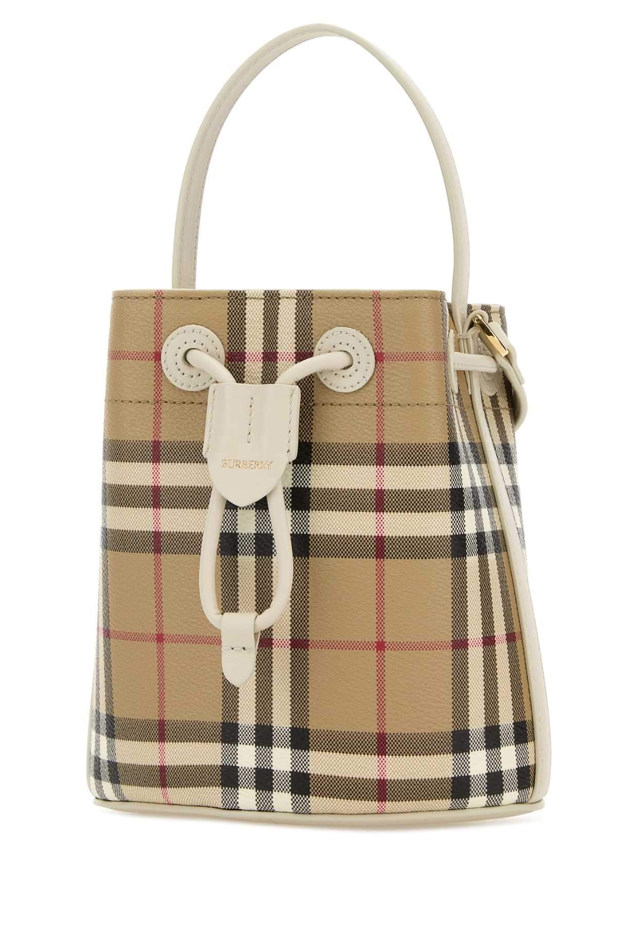 Burberry Women Printed Canvas Bucket Bag BURBERRY