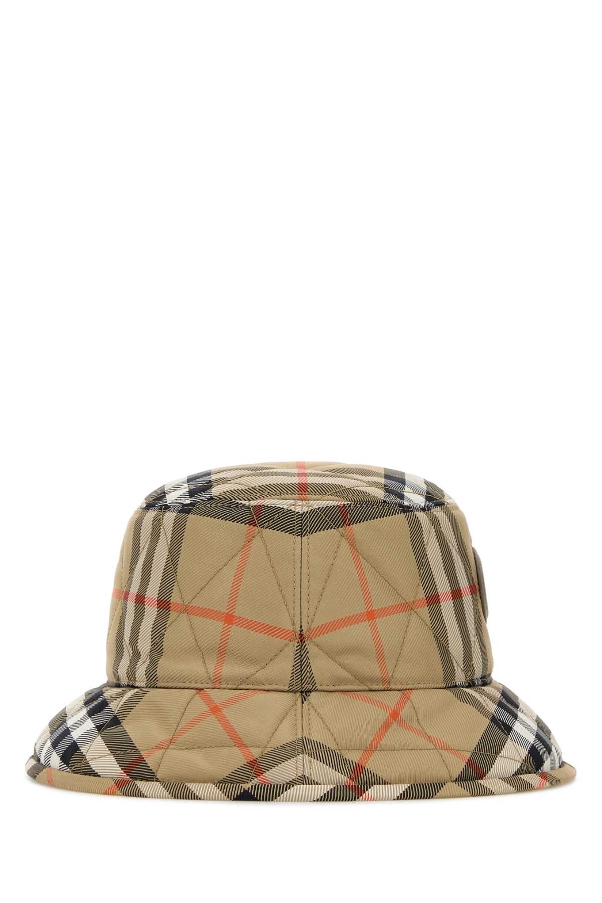 Burberry Women Embroidered Nylon Bucket Hat BURBERRY