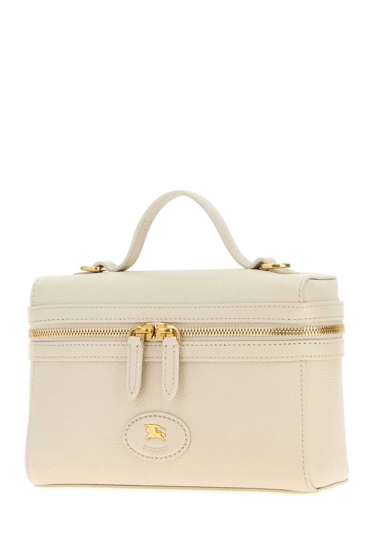 Burberry Women Ivory Leather Bloomsbury Handbag BURBERRY