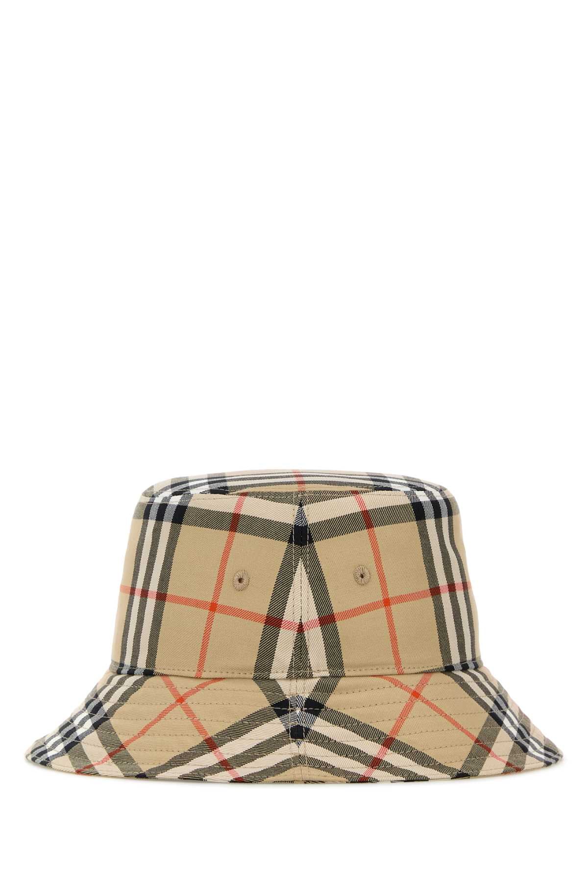 Burberry Unisex Embroidered Canvas Bucket Hat BURBERRY
