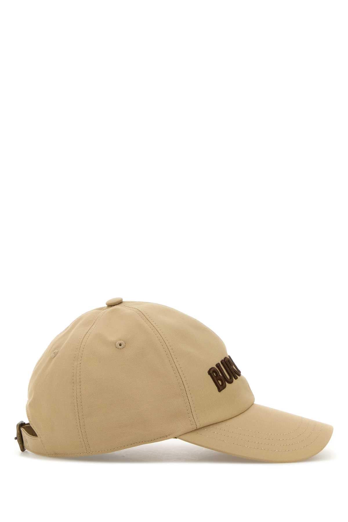Burberry Women Beige Gabardine Baseball Cap BURBERRY